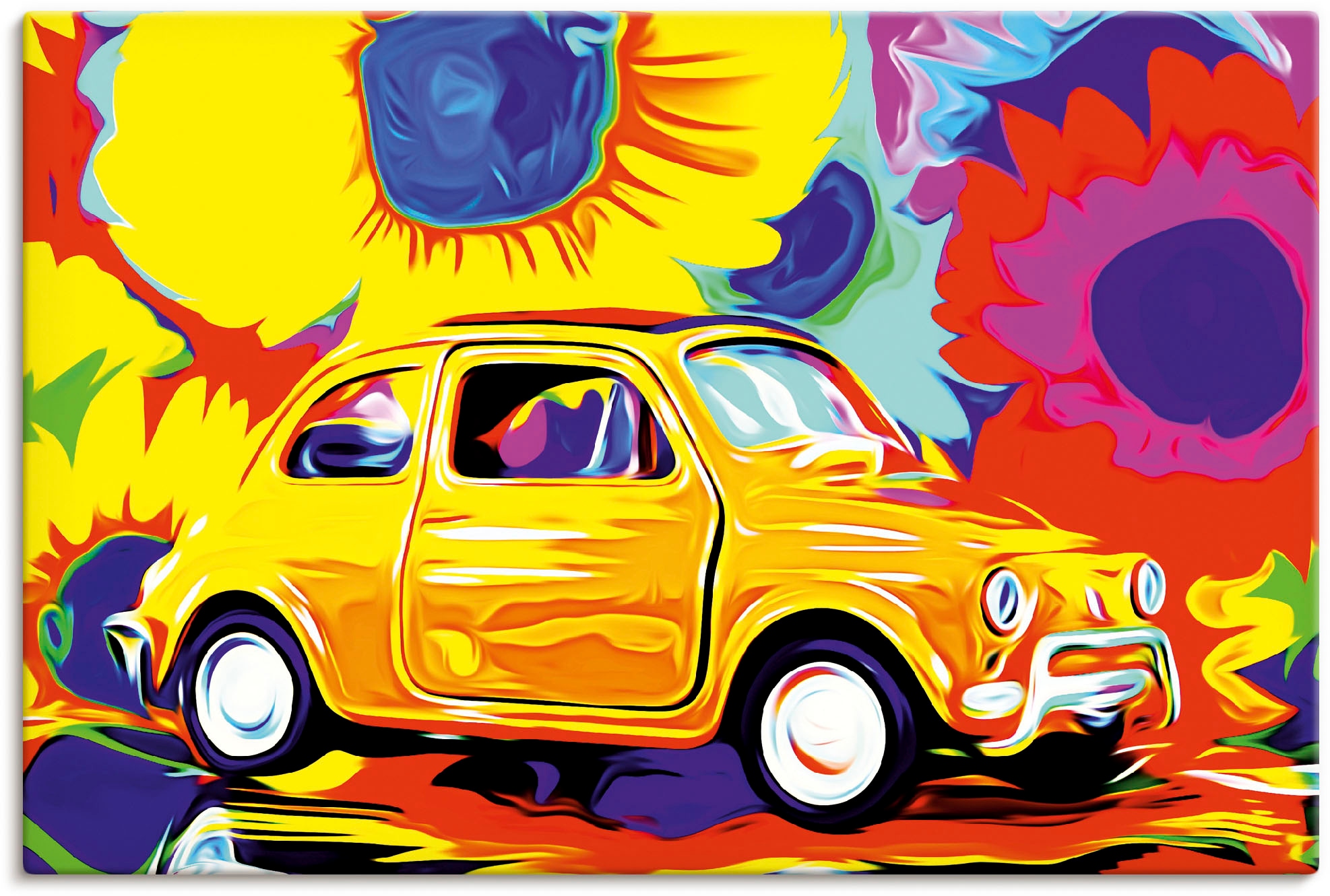 Artland Wandbild »Fiat 500«, Auto, (1 St.), als Alubild, Leinwandbild, Wand günstig online kaufen