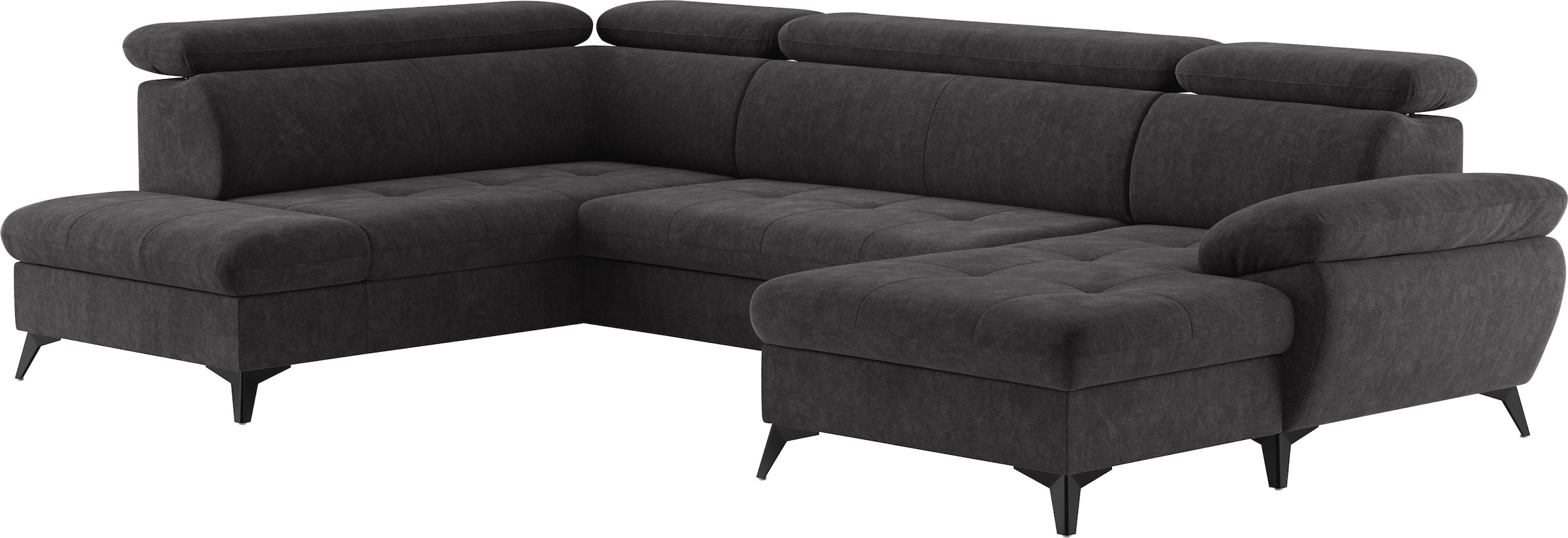 COTTA Wohnlandschaft »Hudson U-Form«, mit Kopfteilverstellung, wahlweise mit Bettfunktion & Bettkasten