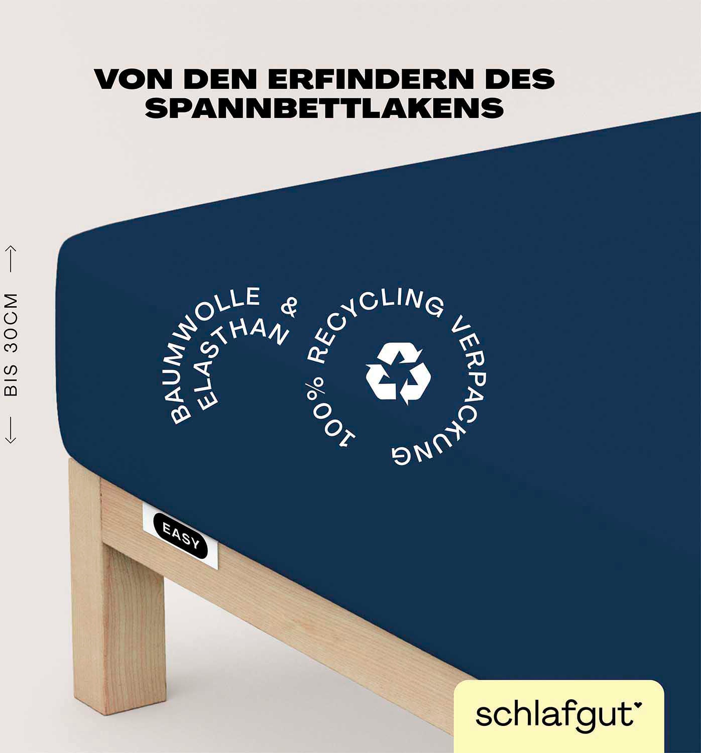 Schlafgut Spannbettlaken »EASY Jersey Elasthan«, MADE IN GREEN by OEKO-TEX®