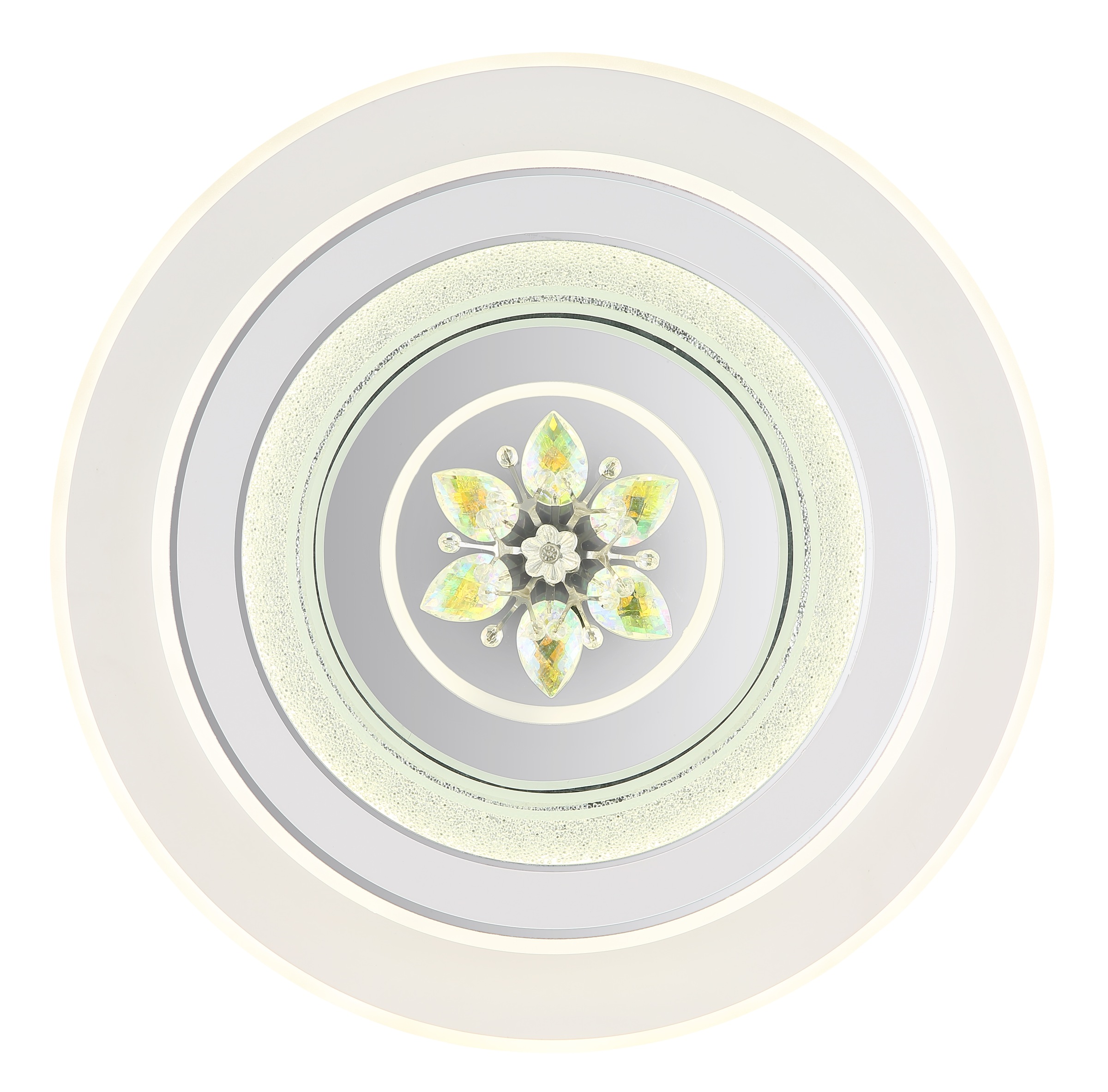 GLOBO LIGHTING LED Deckenleuchte »BLUMA« LED-Modul 1 Stk. Deckenlampe/rund/Wohnzimmer/Schlafzimmer/elegant