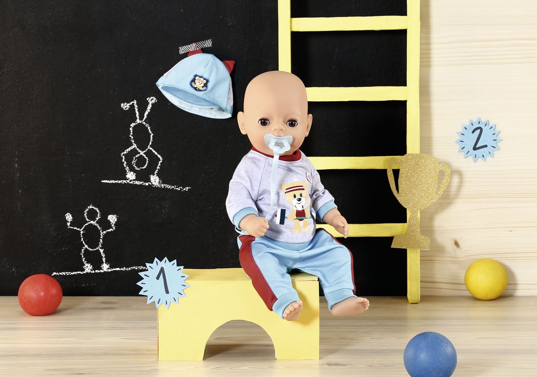 Baby Born Puppenkleidung »Little Sport Outfit blau, 36 cm«, (Set, 5 tlg.)