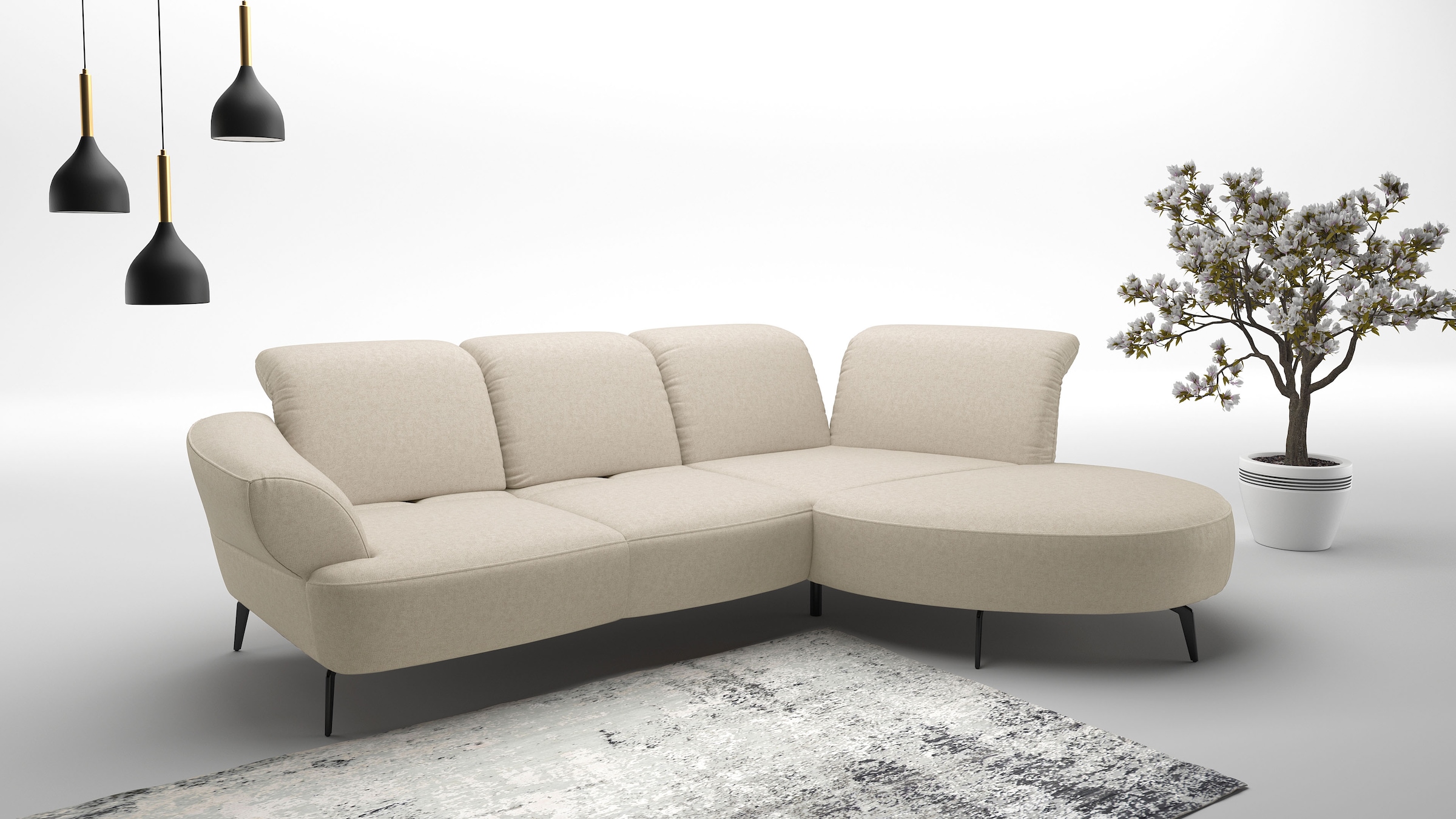 sit&more Ecksofa »Dance, L-Form, inkl. Sitztiefenverstellung«, inkl. Click& günstig online kaufen