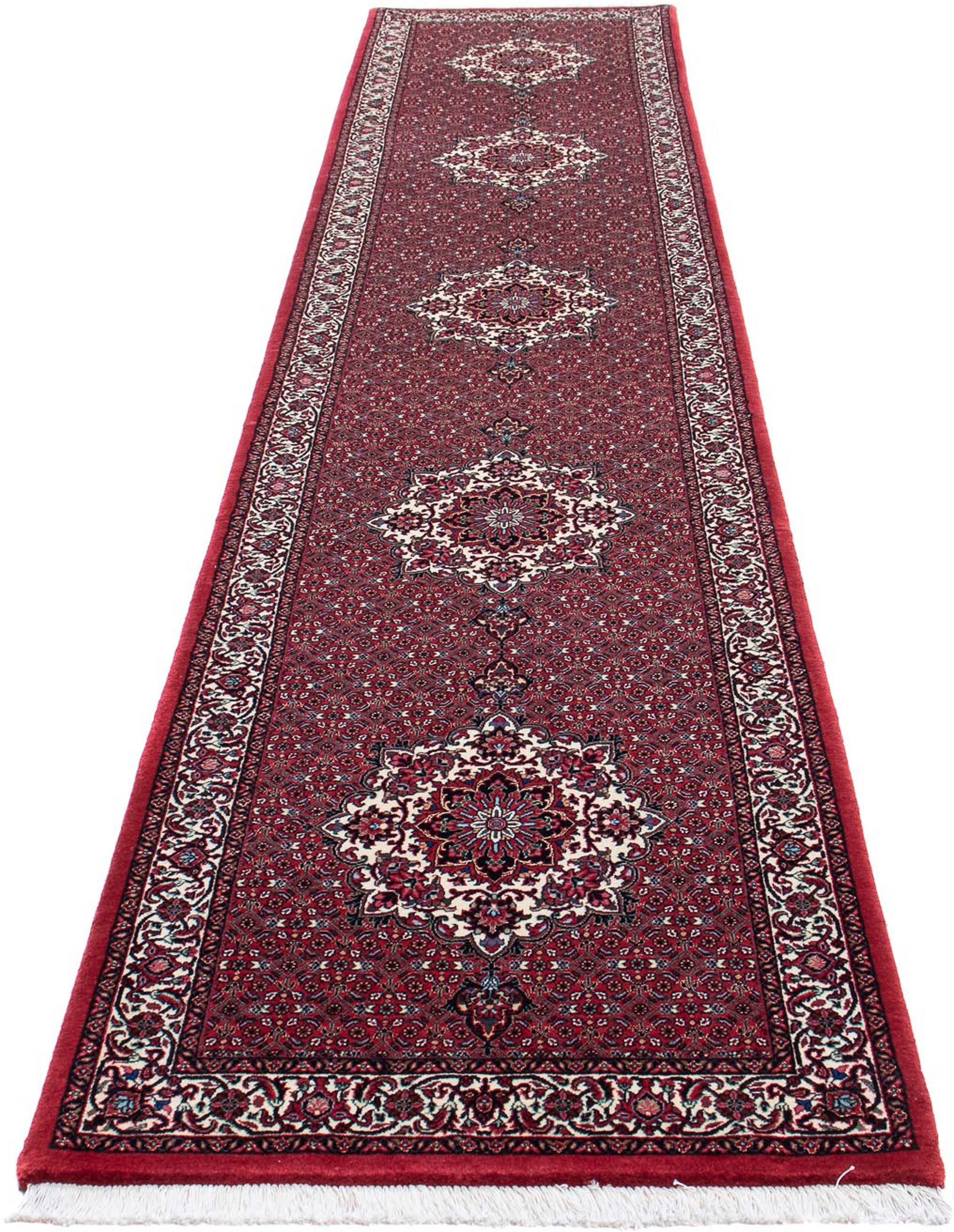 morgenland Orientteppich »Perser - Bidjar - 398 x 83 cm - dunkelrot«, recht günstig online kaufen