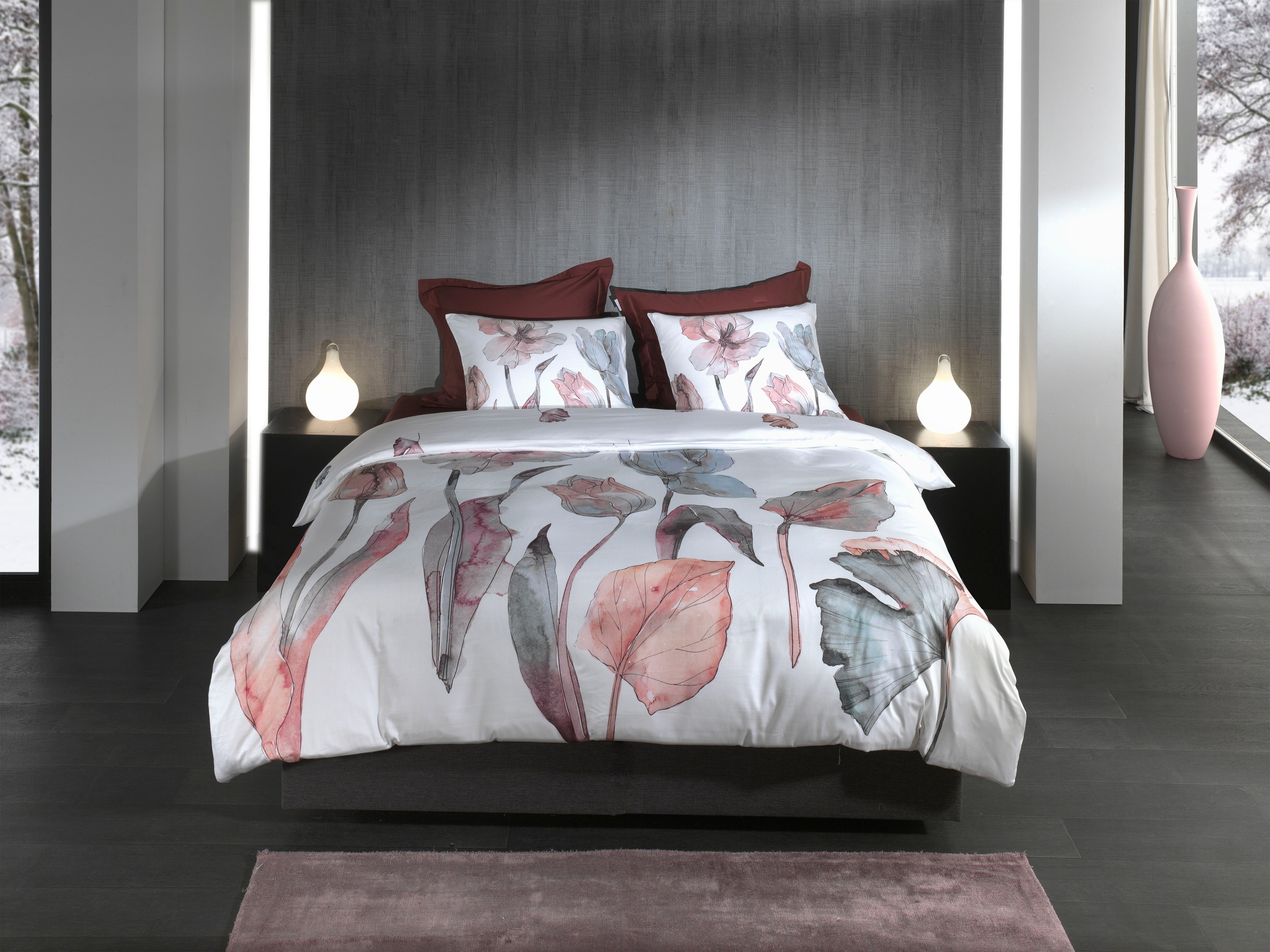 Heckett & Lane Wendebettwäsche »Zeljko« 2 Stk. tlg. Blumen Design, 100% Bau günstig online kaufen