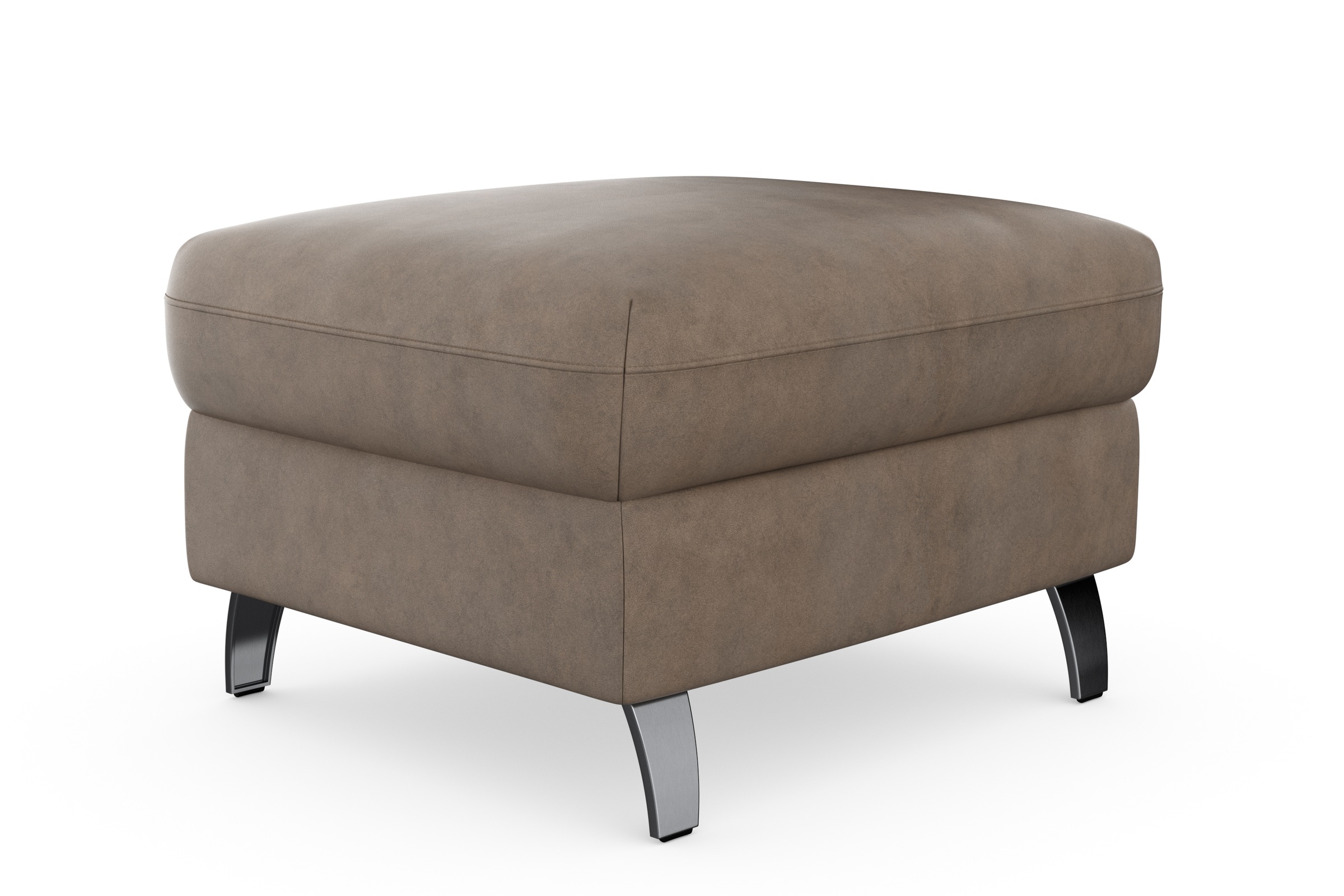 sit&more Stauraumhocker »Grenoble«, mit Stauraum und satinierten Füßen