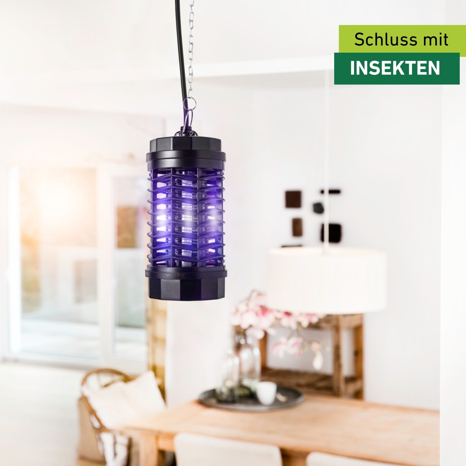 Windhager Insektenfalle »für Fluginsekten, Schutzlampe für den Fang von Insekten« vollisoliertes Kunststoffgehäuse, UV-Lampe mit 4 oder 11 Watt
