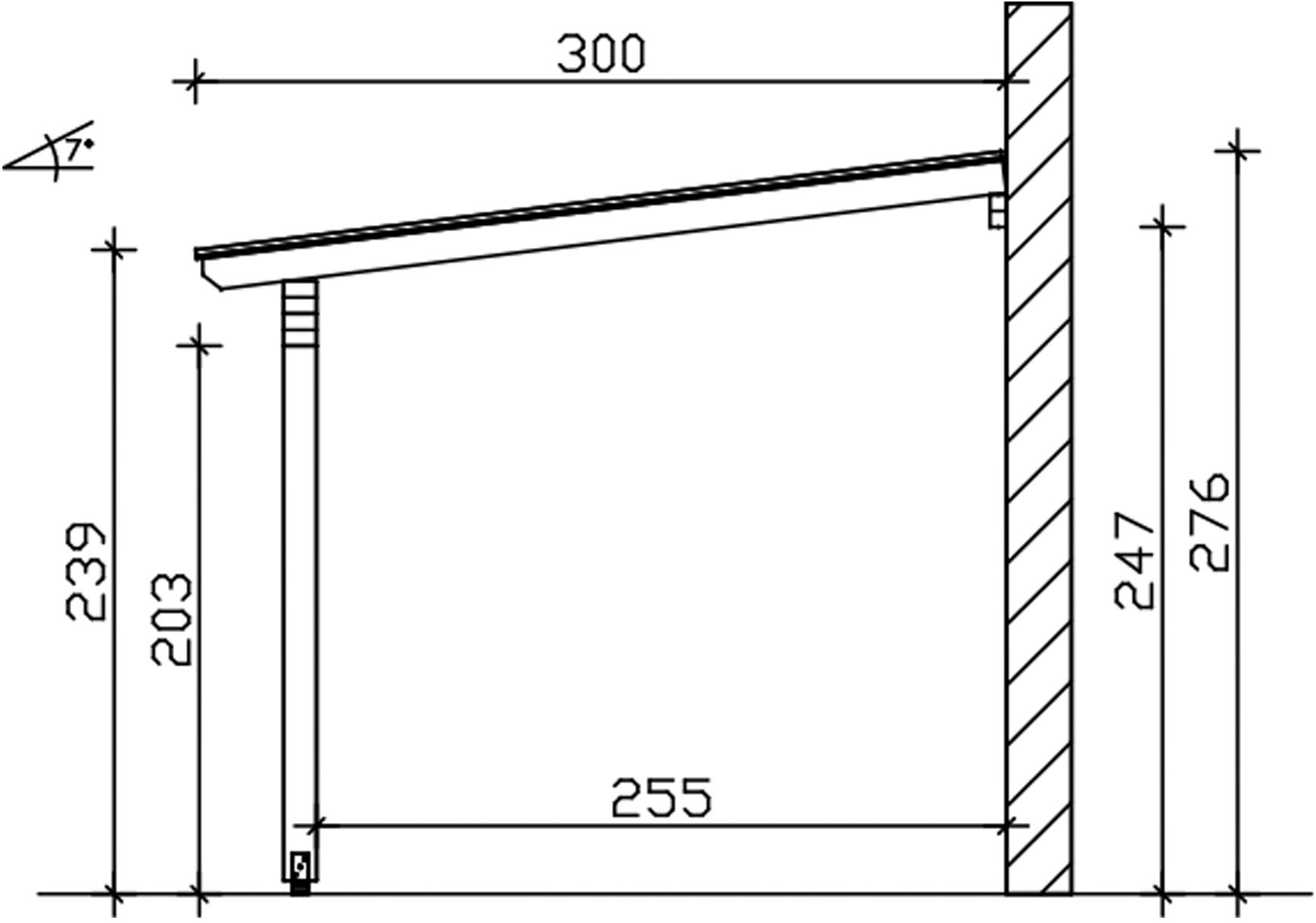 Skanholz Terrassendach »Ancona« Leimholz