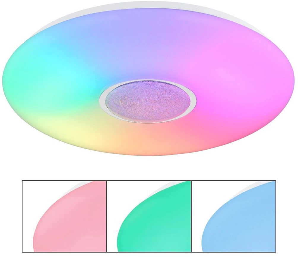 GLOBO LIGHTING LED Deckenleuchte »SULLY« LED-Modul 1 Stk. warmweiß - kaltwe günstig online kaufen