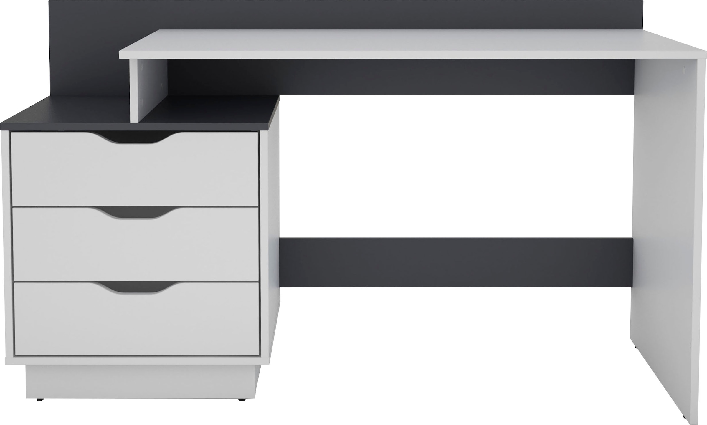 Stauraum, Breite byLIVING viel Computertisch«, rechts Schreibtisch 138cm, »Bern, bestellen mit online montierbar moderner oder links
