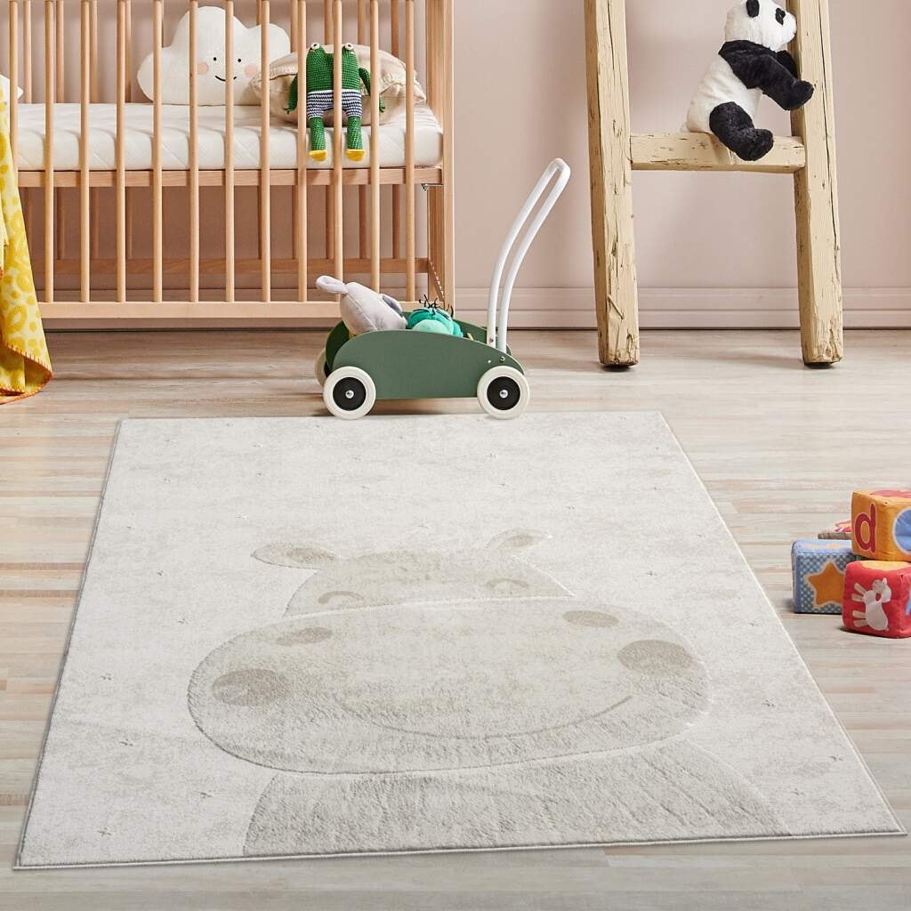 Carpet City Kinderteppich »MARA703«, rechteckig, 11 mm Höhe, Kinderzimmer, Kurzflor,robust,Tiere, Spielzimmer