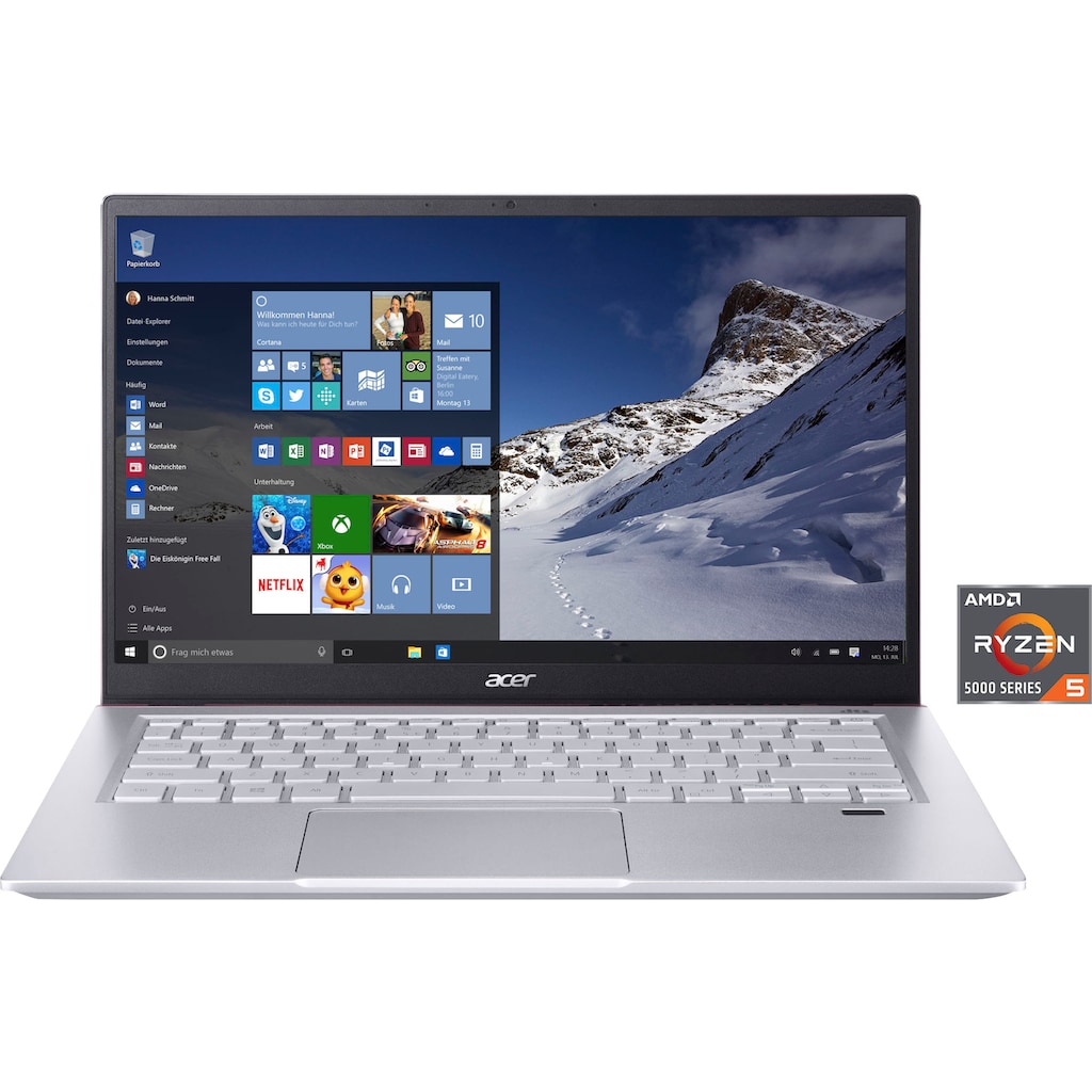 Acer Notebook »Swift X SFX14-41G-R5A3«, 35,6 cm, / 14 Zoll, AMD, Ryzen 5, GeForce RTX 3050, 512 GB SSD