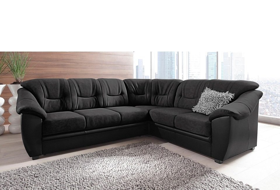 sit&more Ecksofa »Savona L-Form«, wahlweise mit Bettfunktion, inklusive Federkern, frei im Raum stellbar