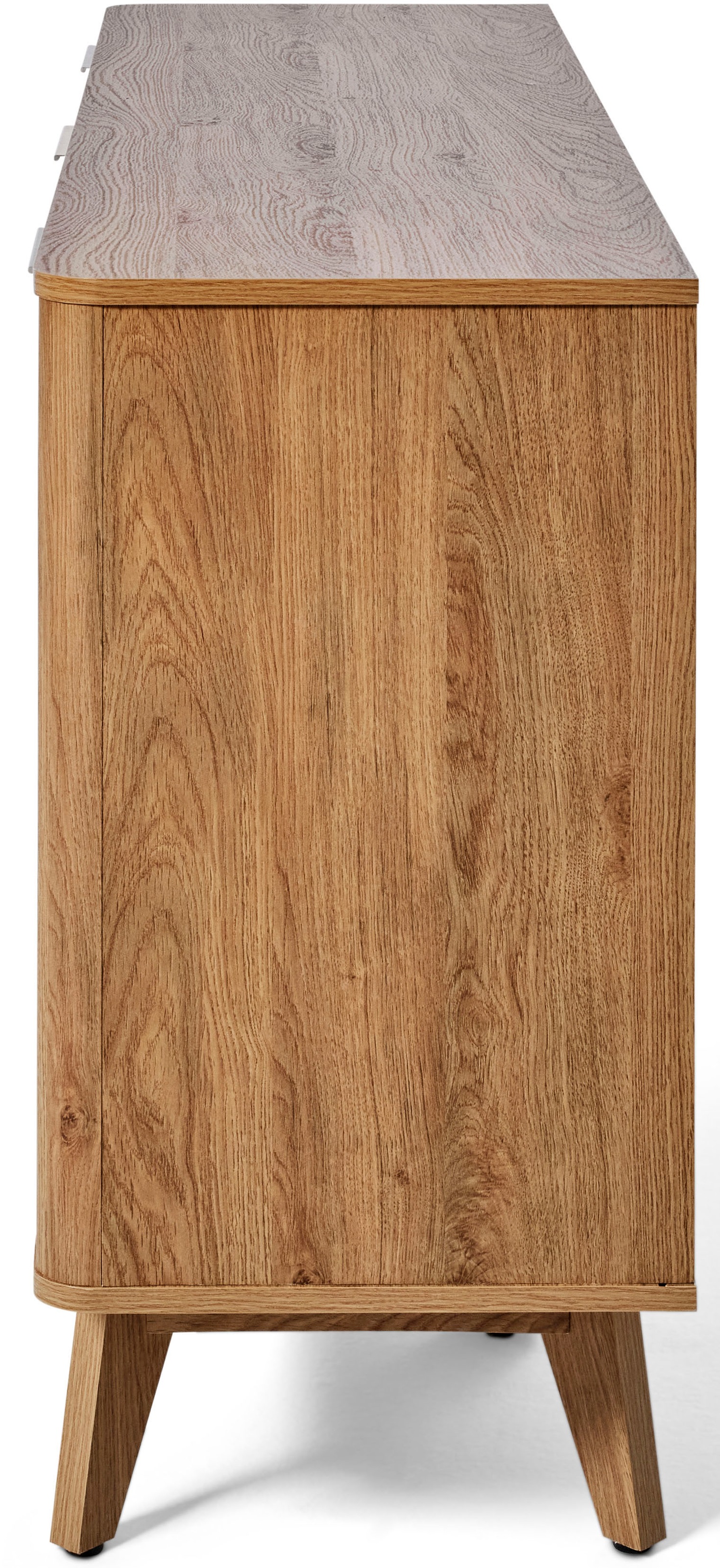 Jahnke Sideboard »WAVE SB 150«, (1 St.), Sideboard, Retro-Stil, Front in Wellendesign, Breite ca. 150 cm