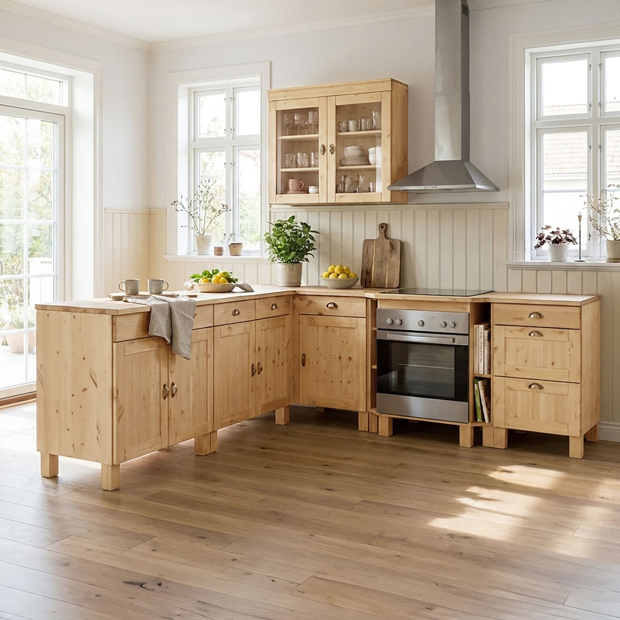 Home affaire Unterschrank »Oslo« 50 cm breit, in 2 Tiefen, mit 23 mm Arbeitsplatte, 3 Schubladen