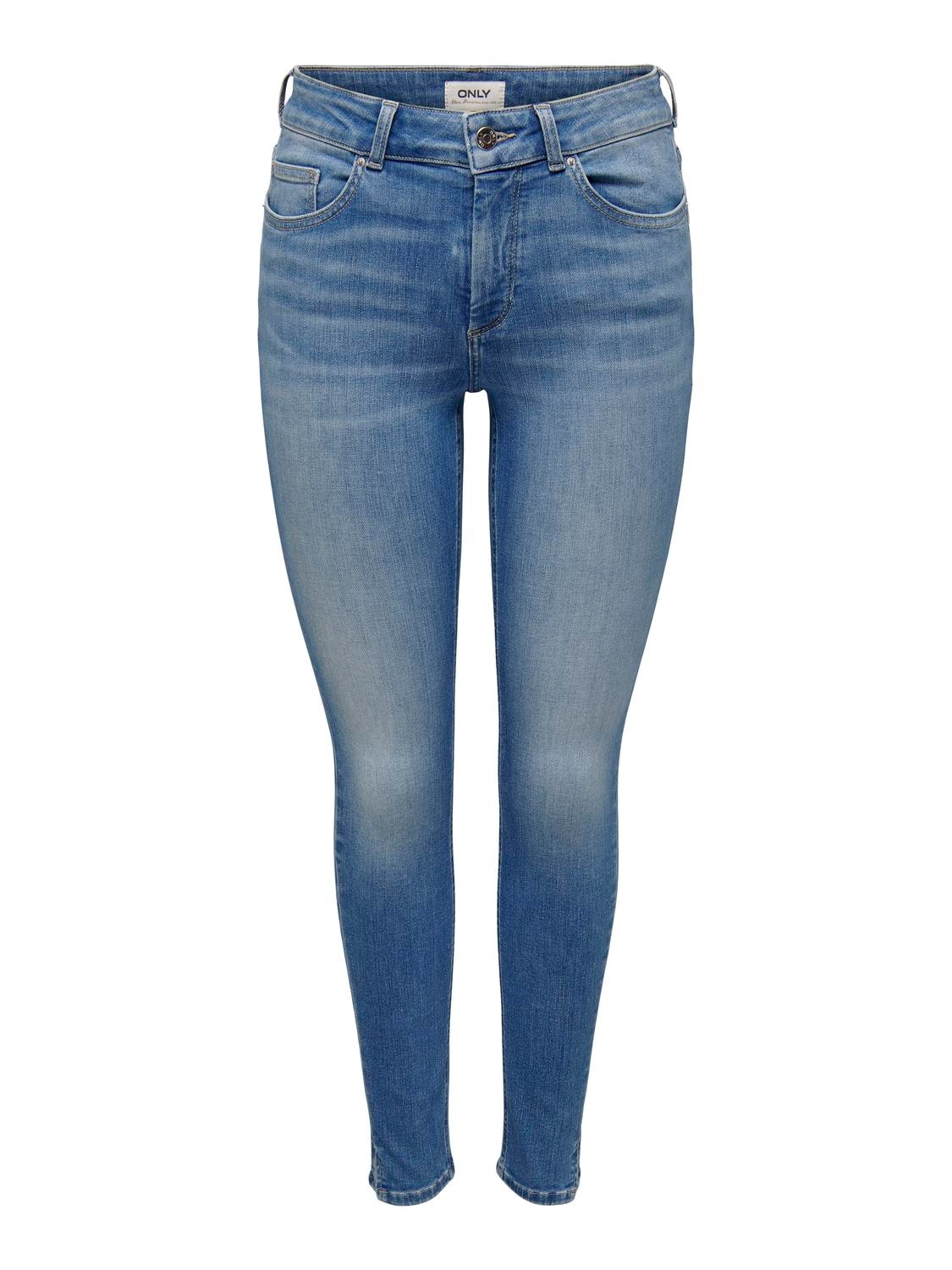 Skinny-fit-Jeans »ONLBLUSH MID SK LONGER ANK SLIT TAI328«