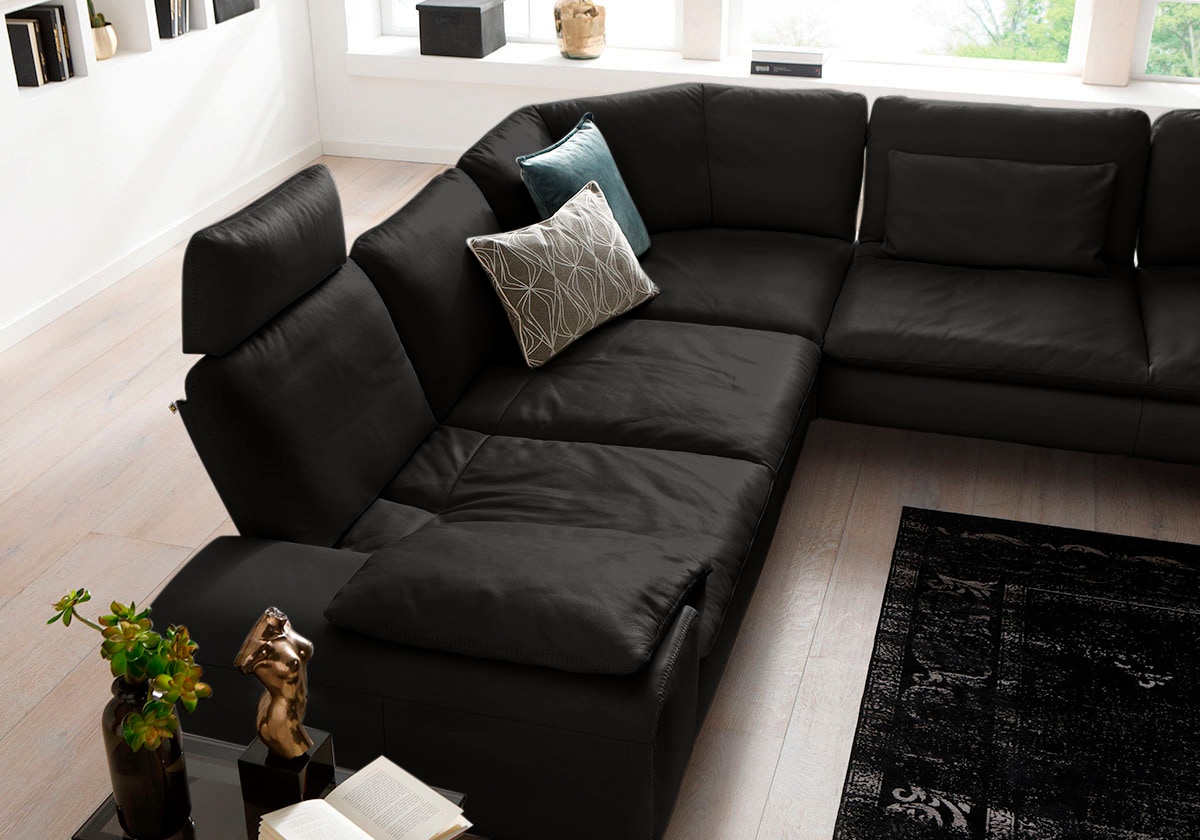 W.SCHILLIG Ecksofa »valentinoo, Designsofa, elegant und bequem, L-Form«, (Set), mit Sitztiefenverstellung, Breite 318 cm