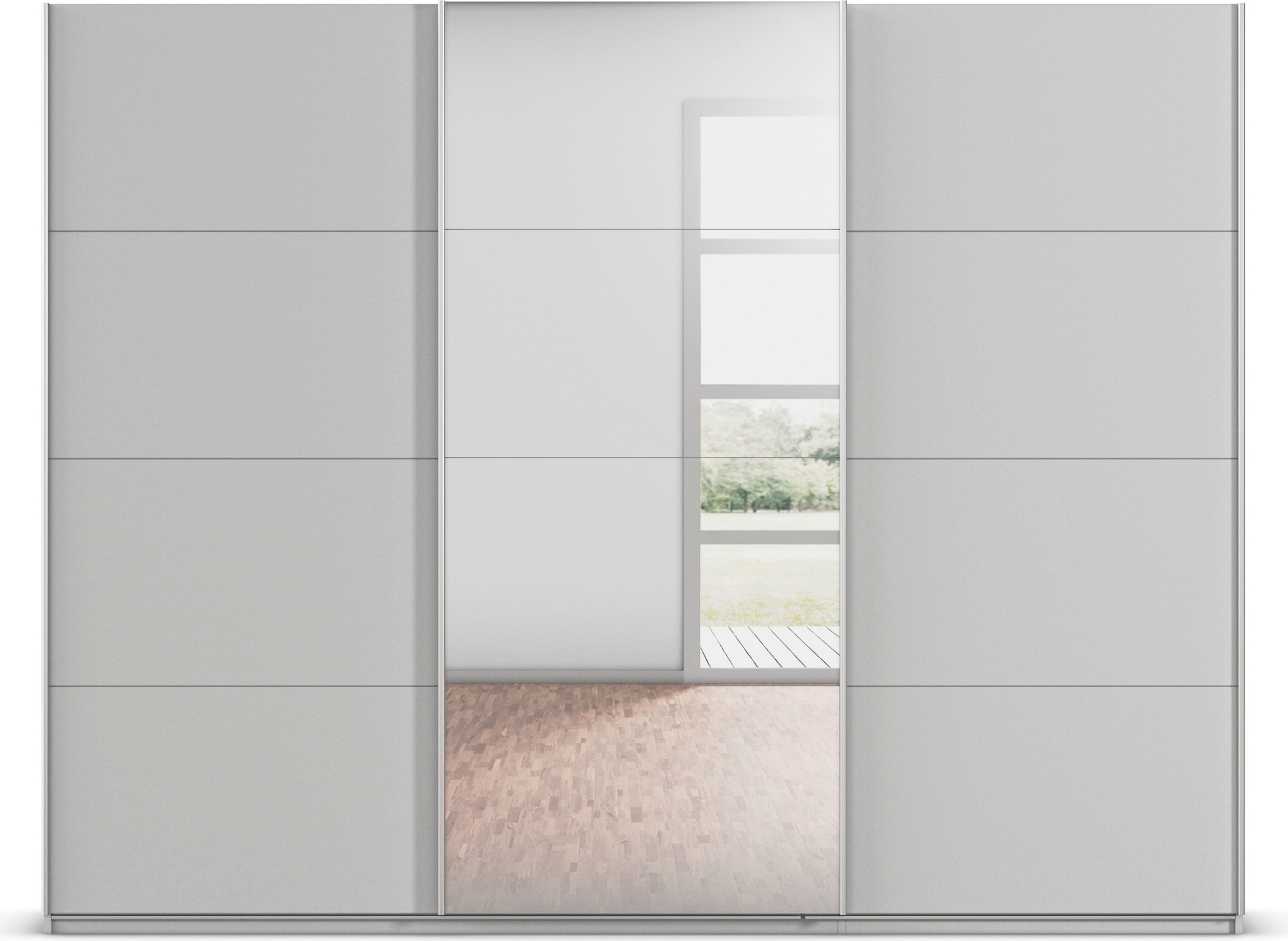 rauch Schwebetürenschrank »Kleiderschrank Schrank Garderobe AGORDO«, Top Innenausstattung, in 4 Breiten und 2 Höhen MADE IN GERMANY