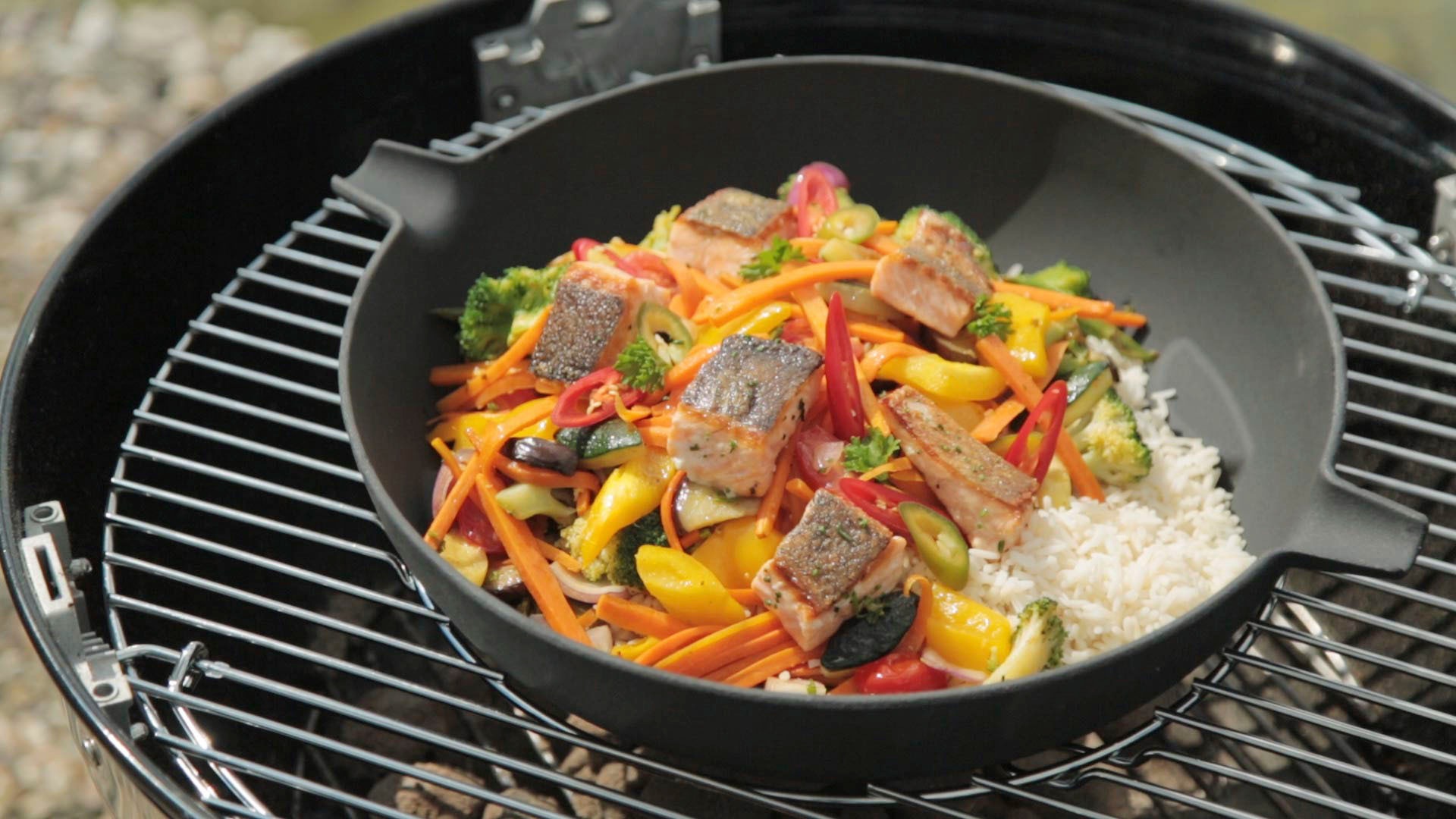 Tepro Wok, Guss-Wok-Einleger, ØxH: 35,3 × 10 cm