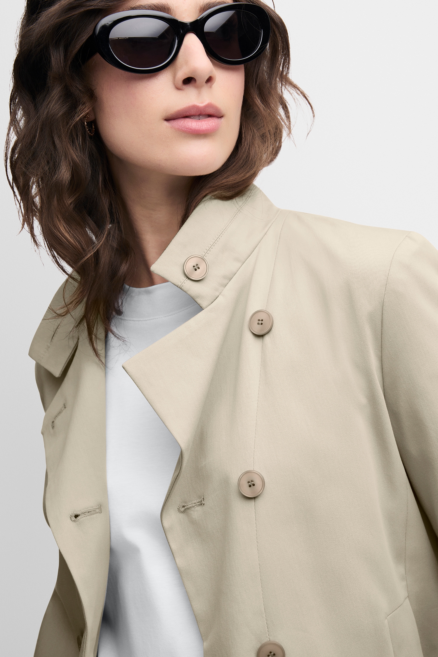 Cinque Kurzblazer »CILOKA« Stehkragen und doppelreihige Knopfleiste, Regular Fit