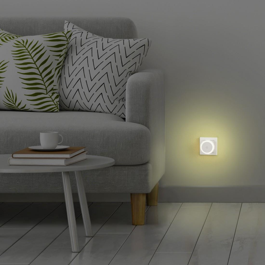 Hama LED Nachtlicht »Nachtlicht für Stecksode mit Touch Sensor, warmweiß, energiesparend« Warmweiß Für Kinder, Babys und Erwachsene
