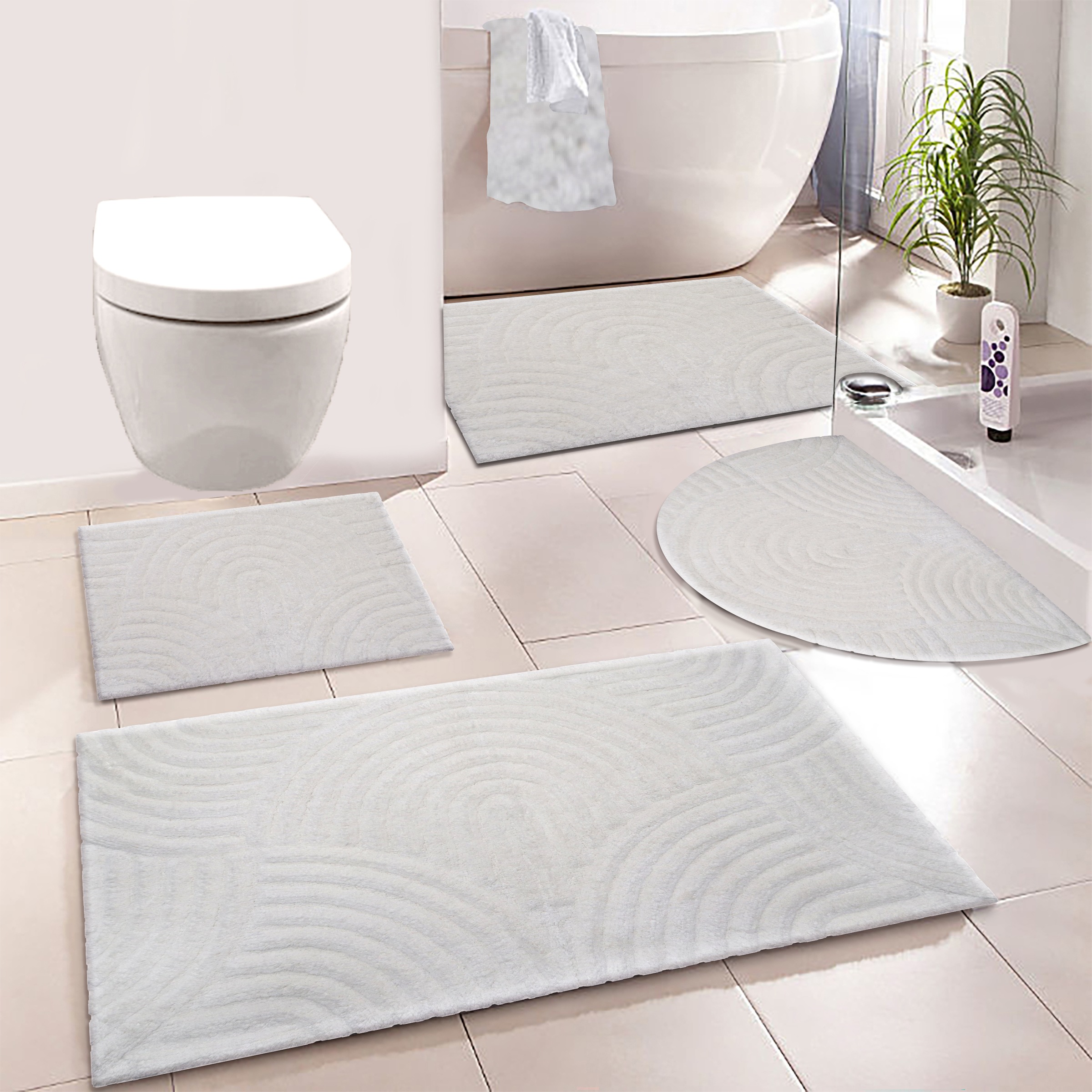 my home Badematte »Juna, Badvorleger, Badezimmer Teppich, Zen, Scandi, Boho günstig online kaufen