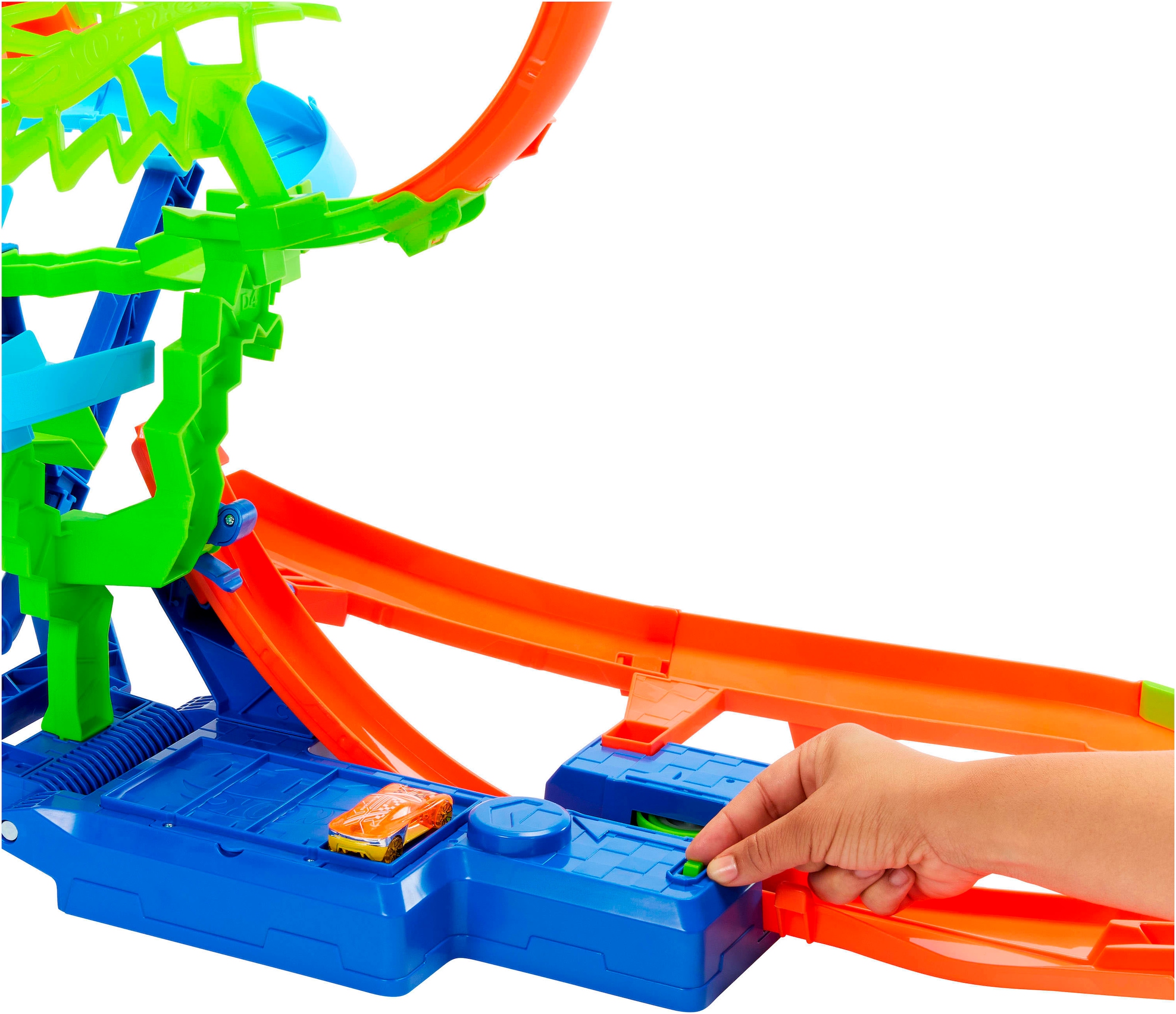 Hot Wheels Autorennbahn »Unendliche Crash-Action«, mit batteriebetriebenen Beschleuniger