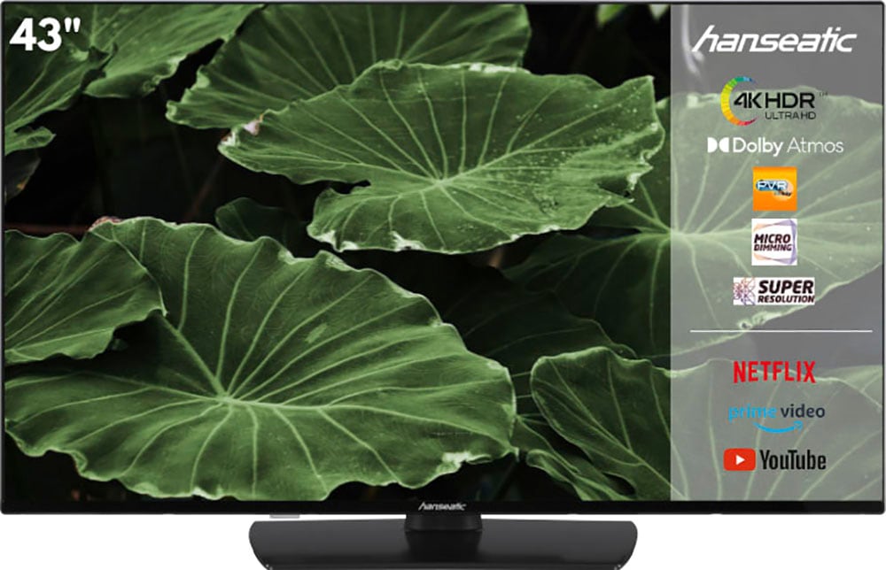 cm/43 bestellen Ultra HD, LED-Fernseher 4K 108 Hanseatic Rechnung Zoll, auf »43U800UDS«, Smart-TV-Android TV