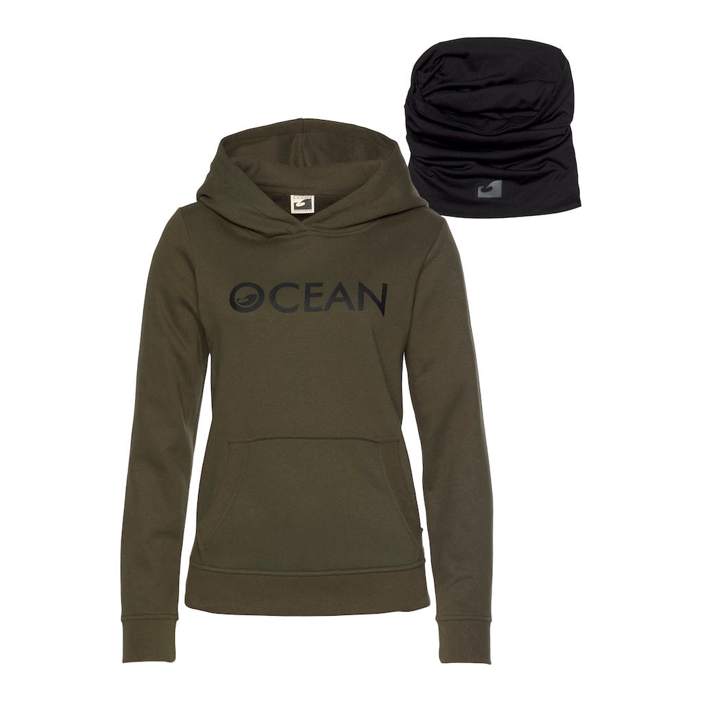 Ocean Sportswear Kapuzensweatshirt »mit Multifunktionaler Tube Schal«, (Set, 2 tlg.)