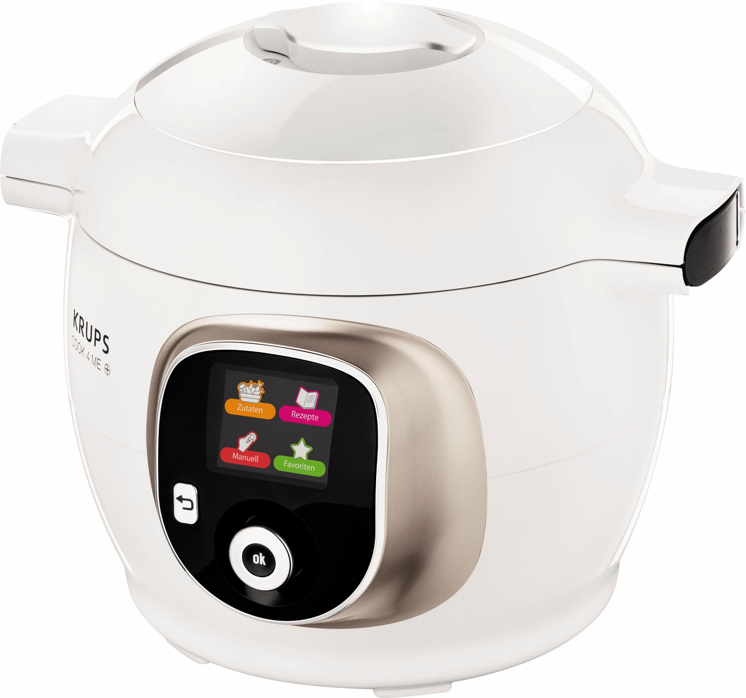 Krups Multikocher »CZ7101 Cook4Me +«, 6L Kapazität, digitale Rezepte, Schnellkochtopf, Dampfgaren, Anbraten