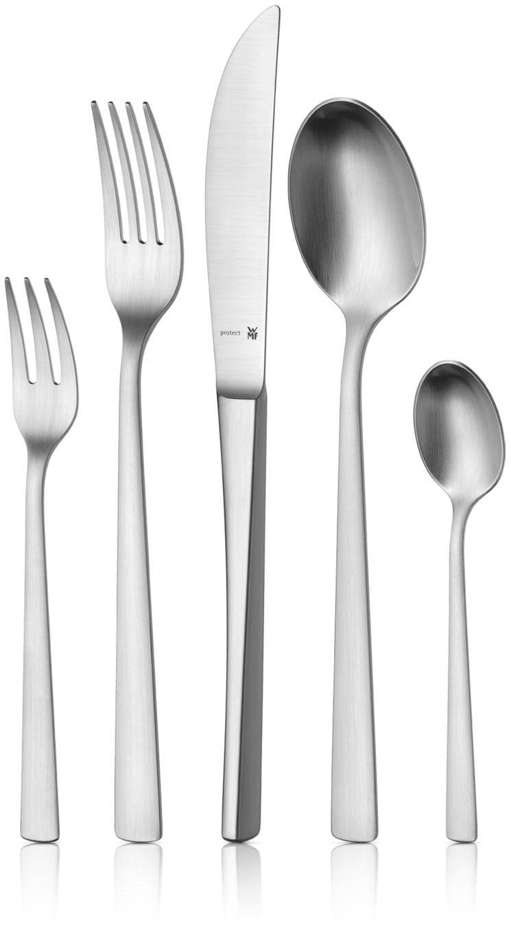 WMF Besteck-Set »Corvo«, (Set, 30 tlg.), mattiert, kratzbeständig, ergonomisch, spülmaschinenfest
