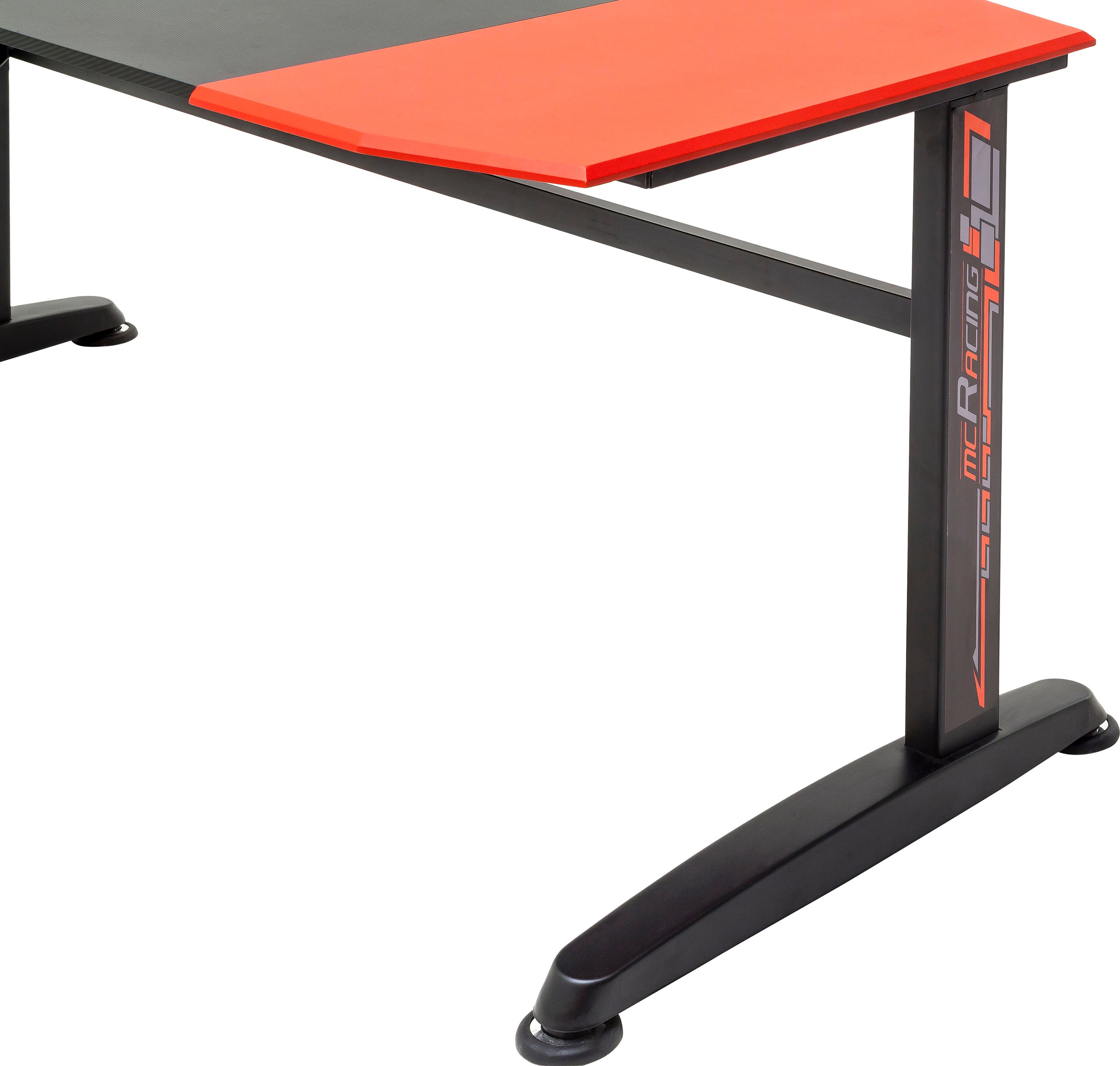 MCA furniture Gamingtisch »mcRacing«, Game Desk mcRacing, Schwarz-Rot-Schwarz