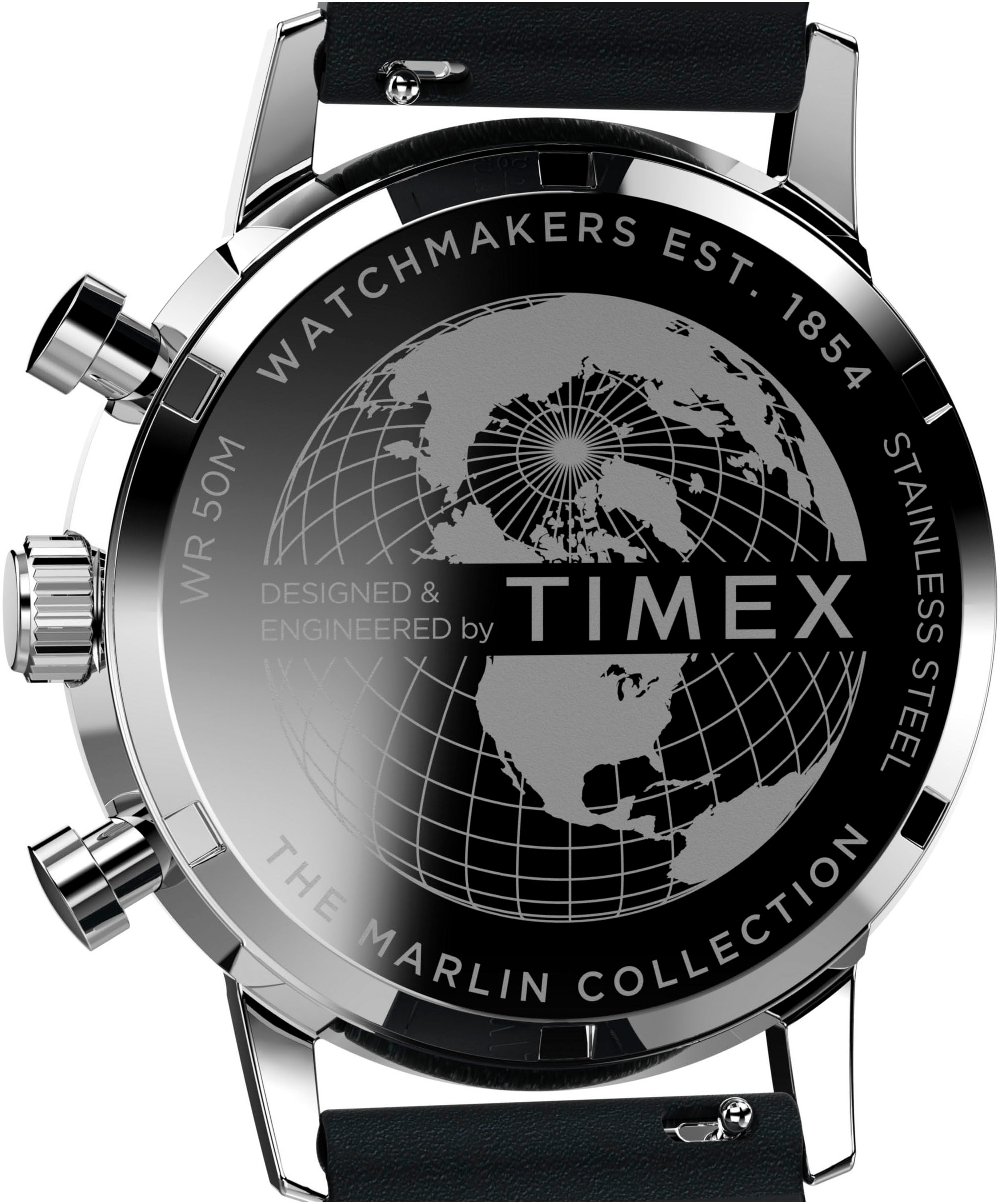 Timex Chronograph »MARLIN« Quarzuhr, Armbanduhr, Herren, Datum, Stoppfunktion, 12/24-Std.-Anzeige