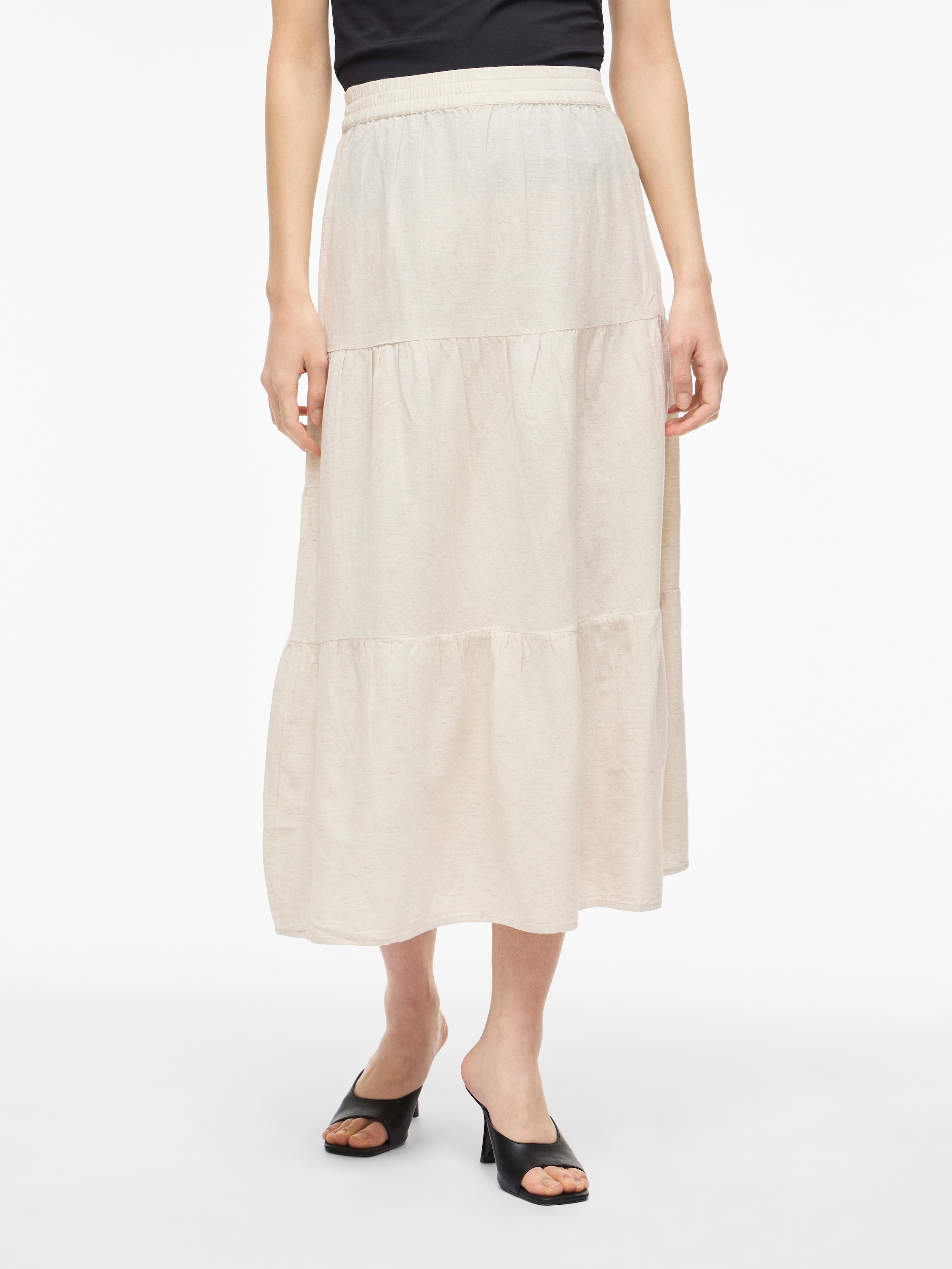 Vila Maxirock »VIPRISILLA HW ANKLE SKIRT - NOOS«