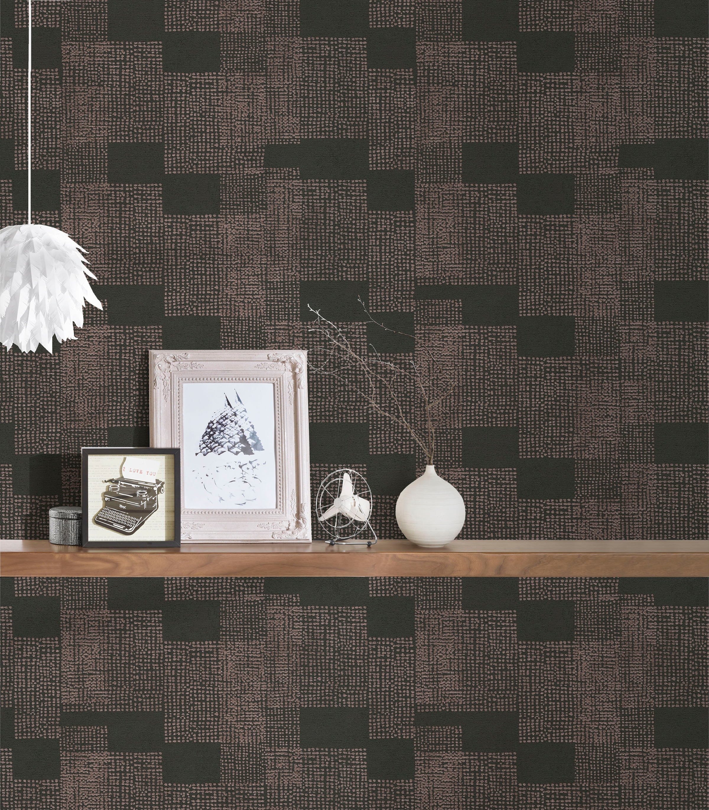 living walls Vliestapete »Desert Lodge«, Gold-Optik-geometrisch-grafisch, Moderne Tapete Geometrisch Tapeten Wohnzimmer Schlafzimmer Küche Optik