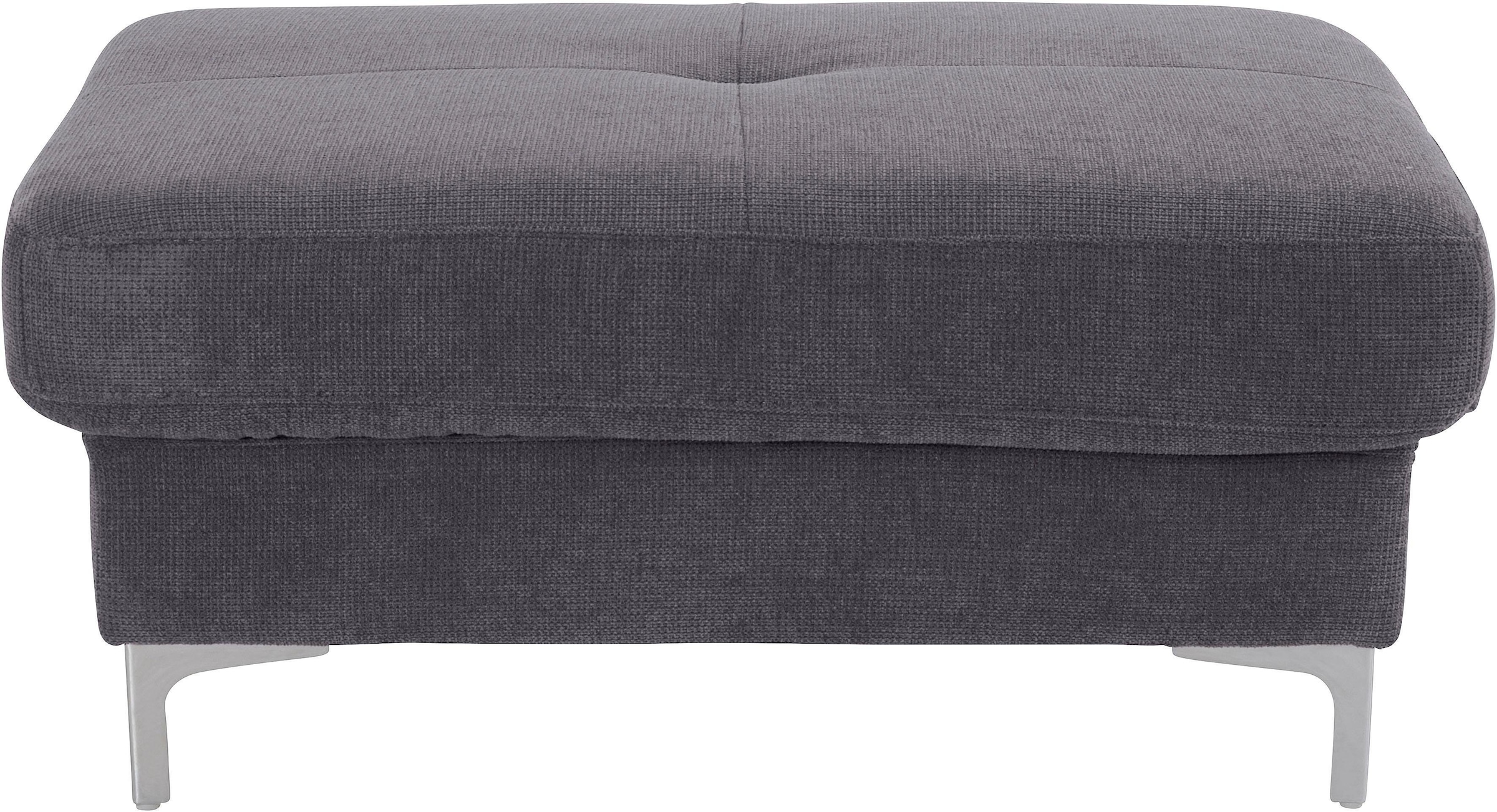 COTTA Polstergarnitur »Sammy L-Form«, (Set), Set bestehend aus: Ecksofa mit Kopfteilverstellung & Hocker