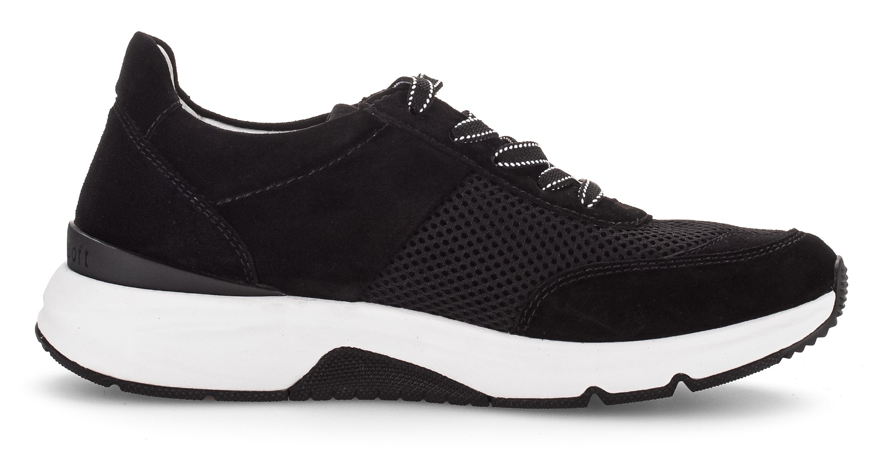 rollingsoft Keilsneaker  , Freizeitschuh, Halbschuh, Schnürschuh, Logoschriftzug an der Ferse