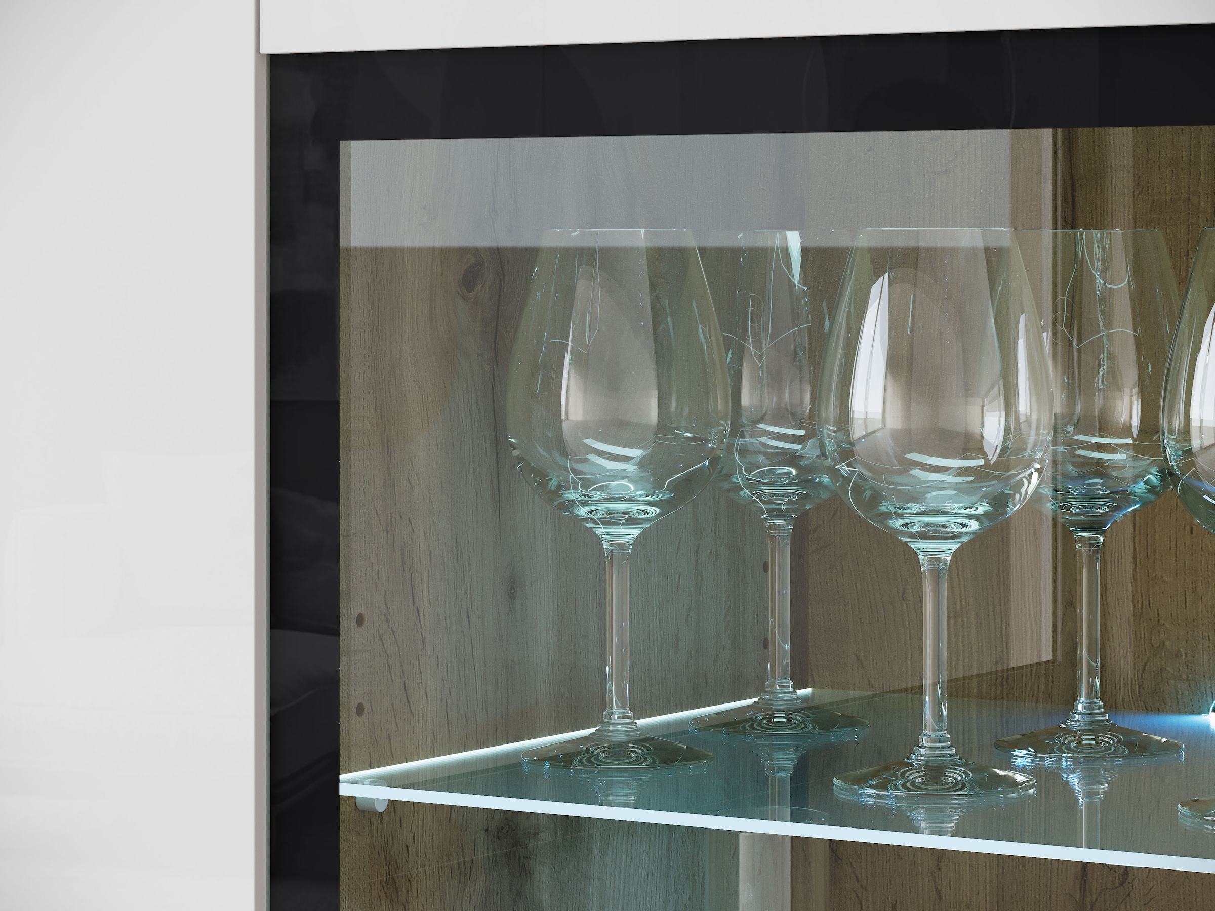 Home affaire Highboard »Vera« Highboard  mit 4 Türen, 9 Fächern, verglasten Türen