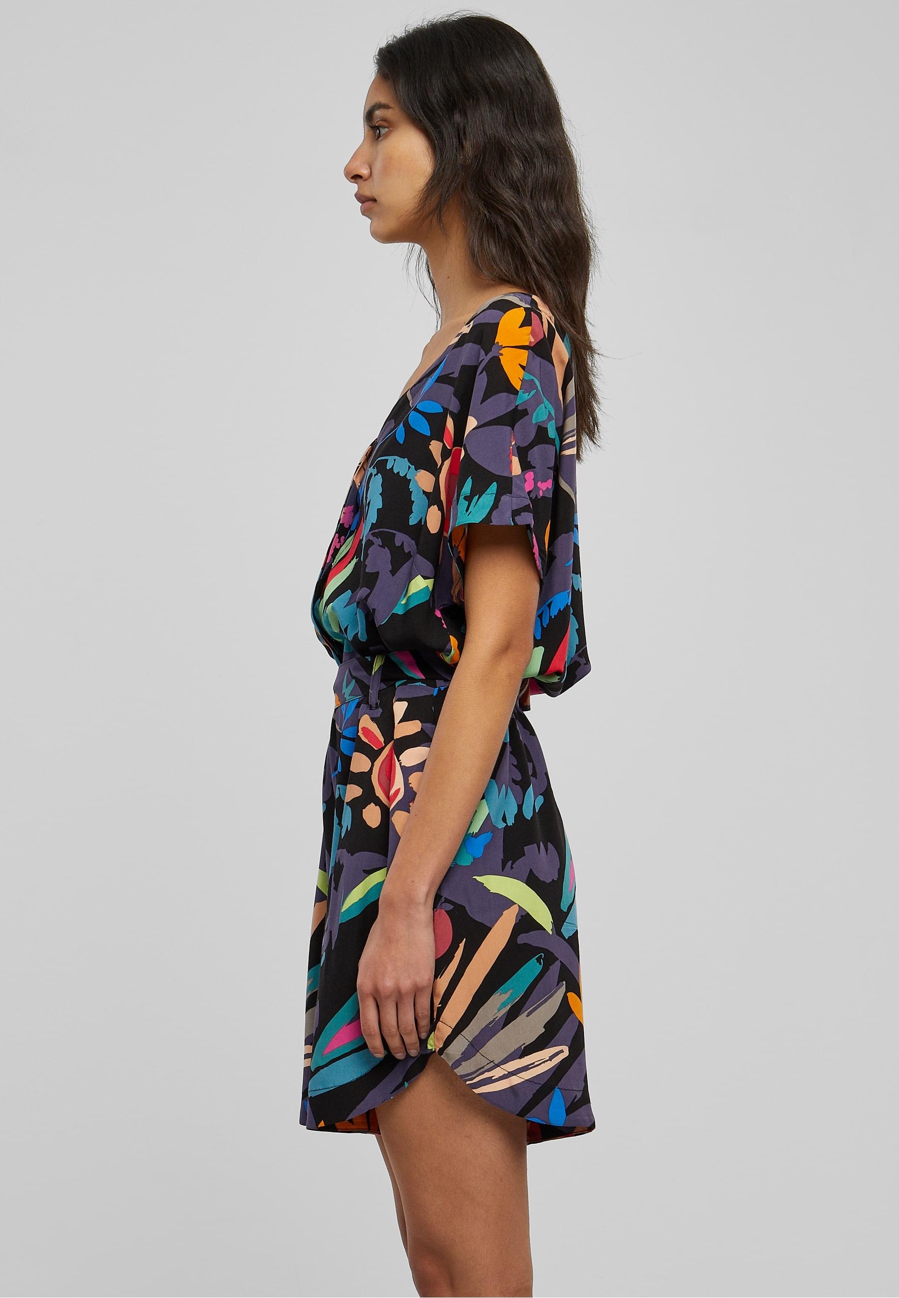 URBAN CLASSICS Jumpsuit »Urban Classics Damen Ladies Short Viscose Belt Jumpsuit« 1 Stk.