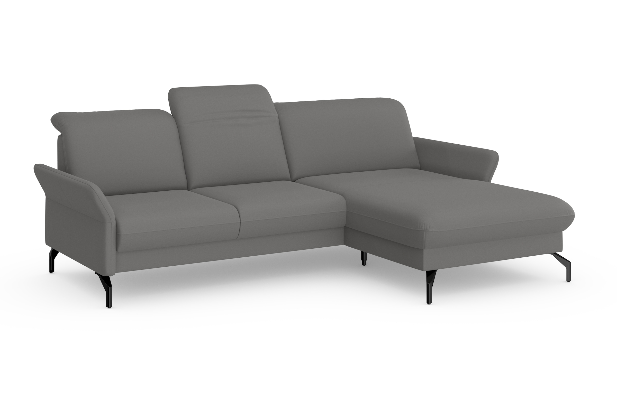 sit&more Ecksofa »Fashion L-Form«, wahlweise mit Kopfteilverstellung und Vorziehsitz, motorisch