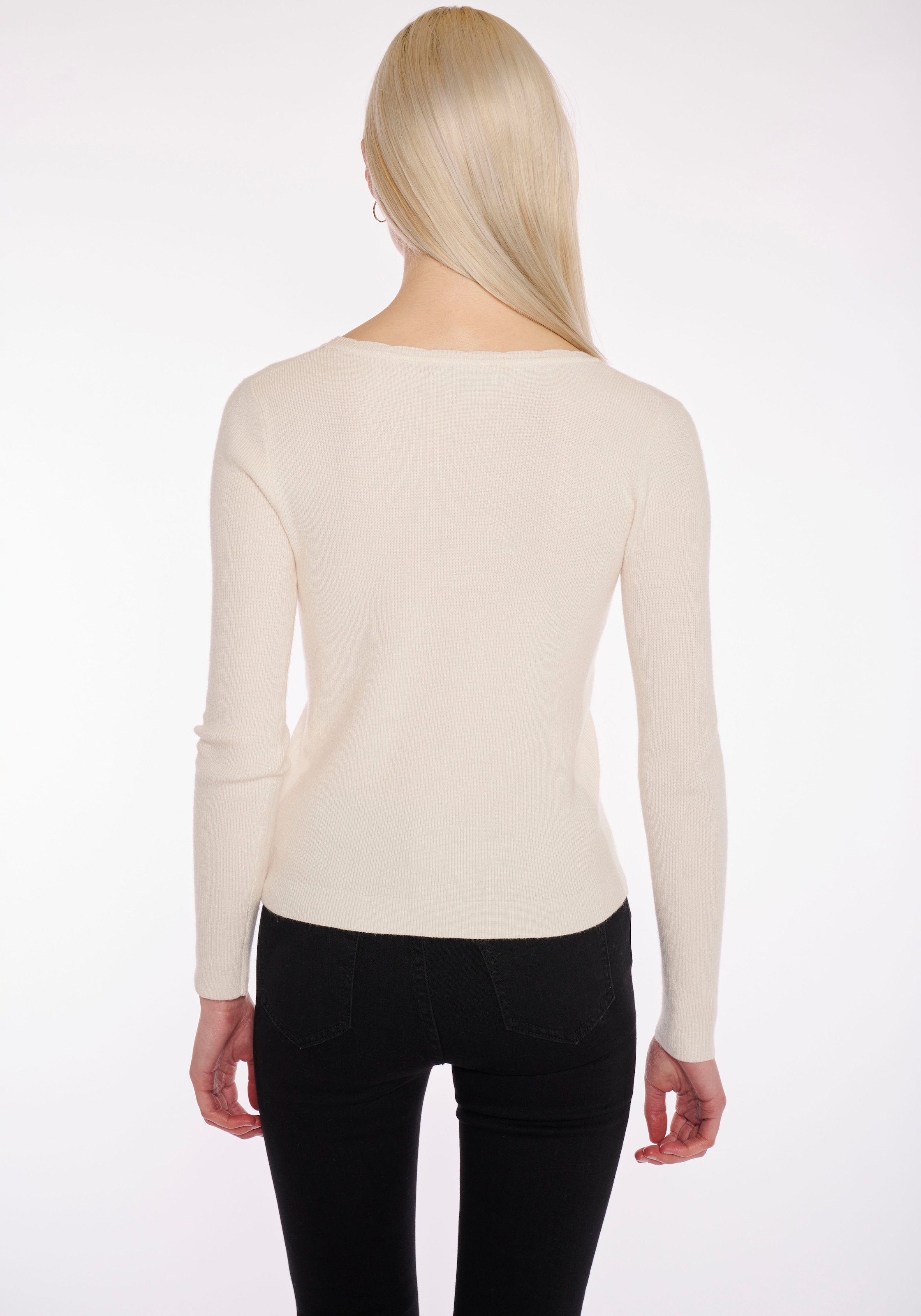 HaILY’S Strickjacke »LS V CD Na44tasha«, aus Rippstrick