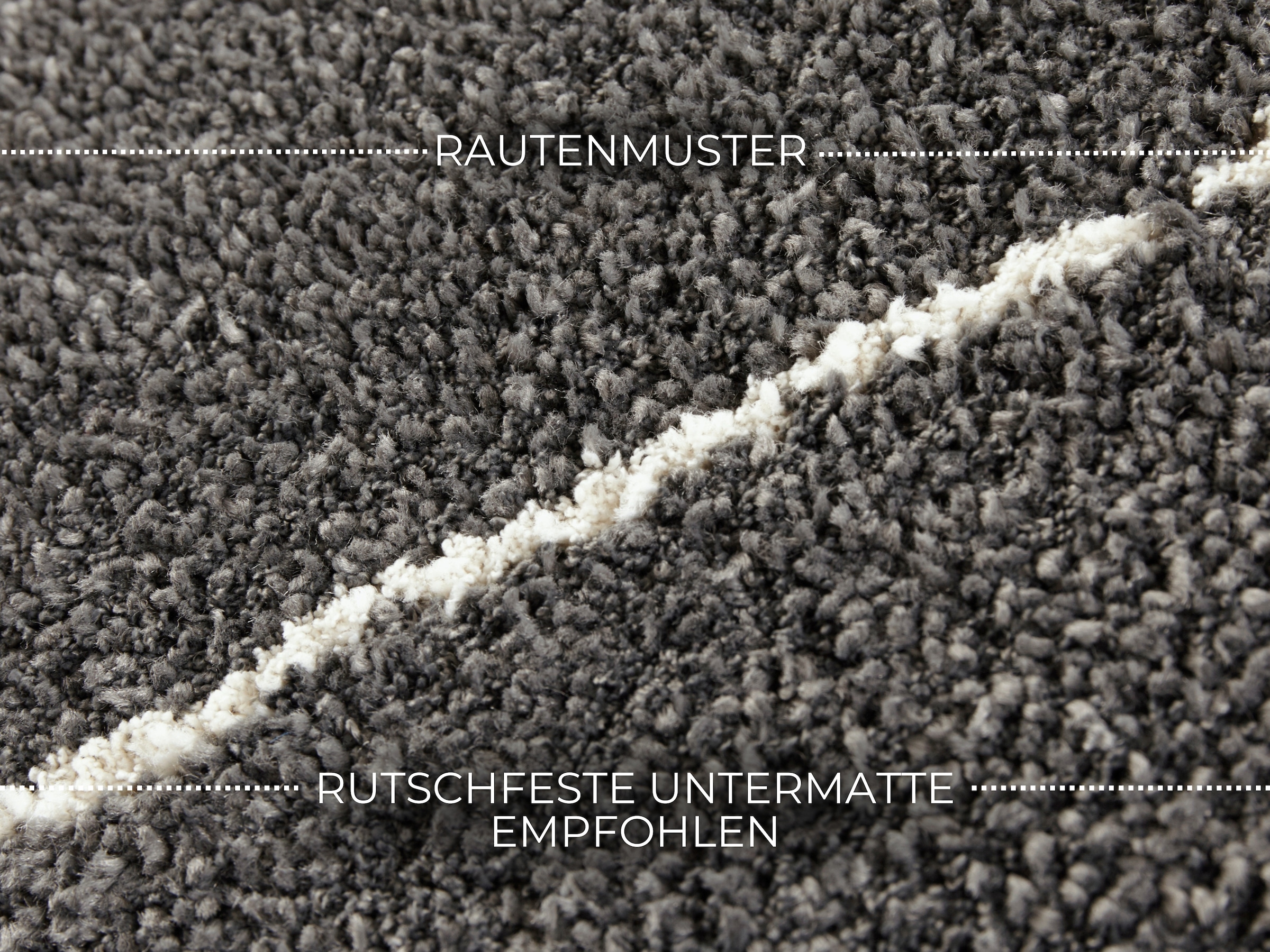 ELLE DECORATION Teppich »Massy« rechteckig 14 mm Höhe Kurzflor, Teppich, Modern, Scandi, 3D Effekt, Wohnzimmer, Schlafzimmer