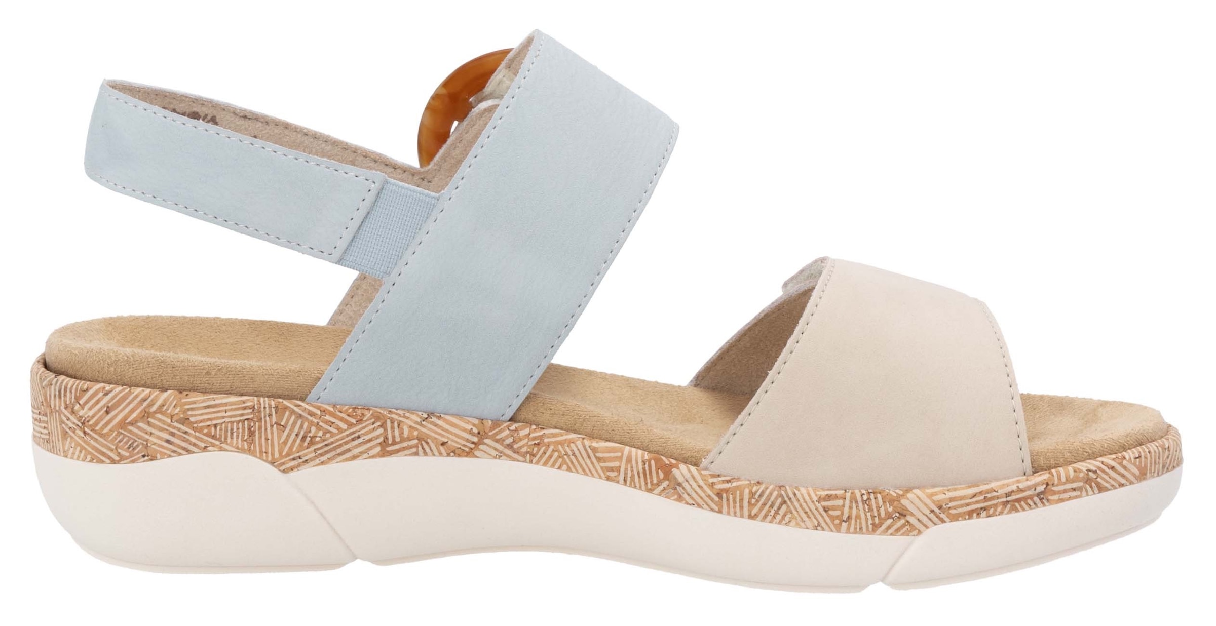 Remonte Keilsandalette  Sommerschuh, Riemchensandale, praktische Klettverschlüsse