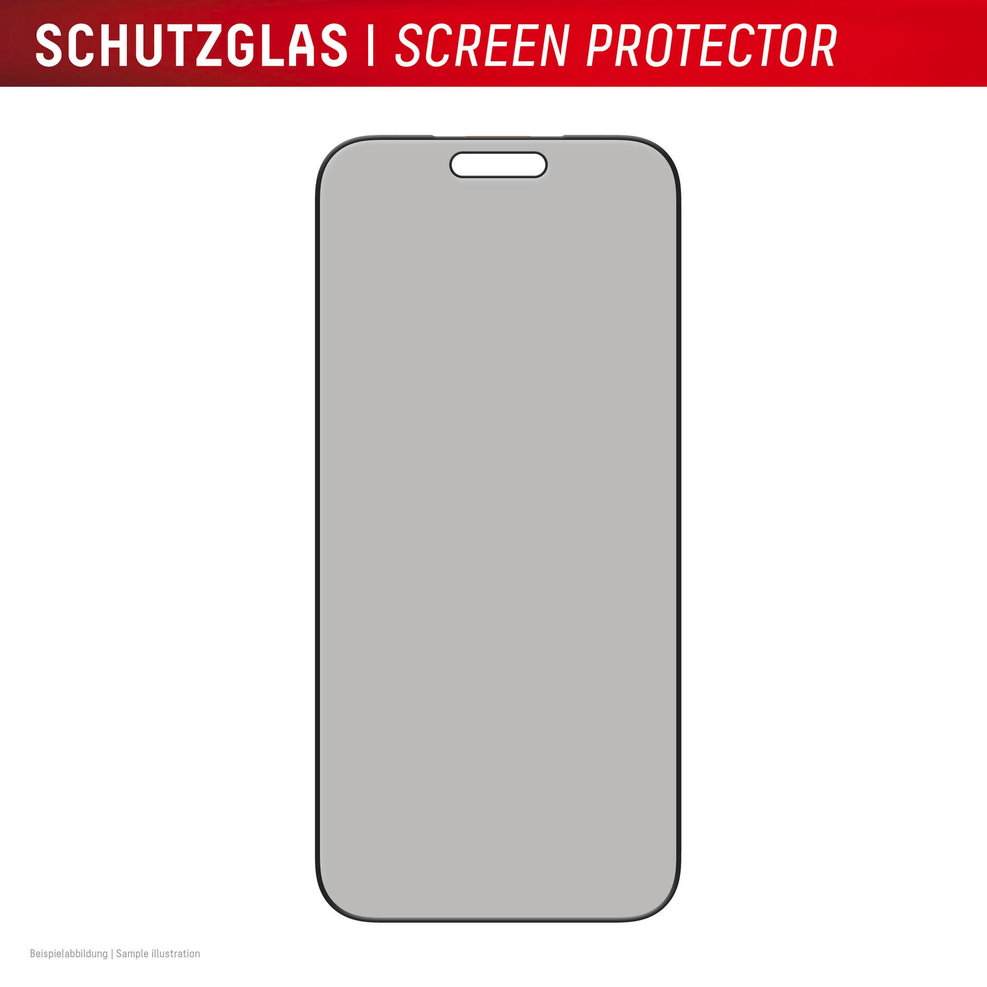 Displex Displayschutzglas »Privacy Glass Screen Protector«, für Apple iPhone 17 Pro Max, Displayschutzfolie, Schutzfolie, Bildschirmschutz, kratz- & stoßfest