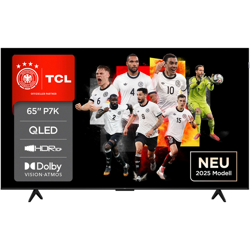 TCL QLED-Fernseher »65P71KX1« 164 cm/65 Smart-TV Multi-HDR, Dolby Vision, Smart TV, Airplay2, Dolby Atmos, Game Master schwarz Smart TV: Google TV,...