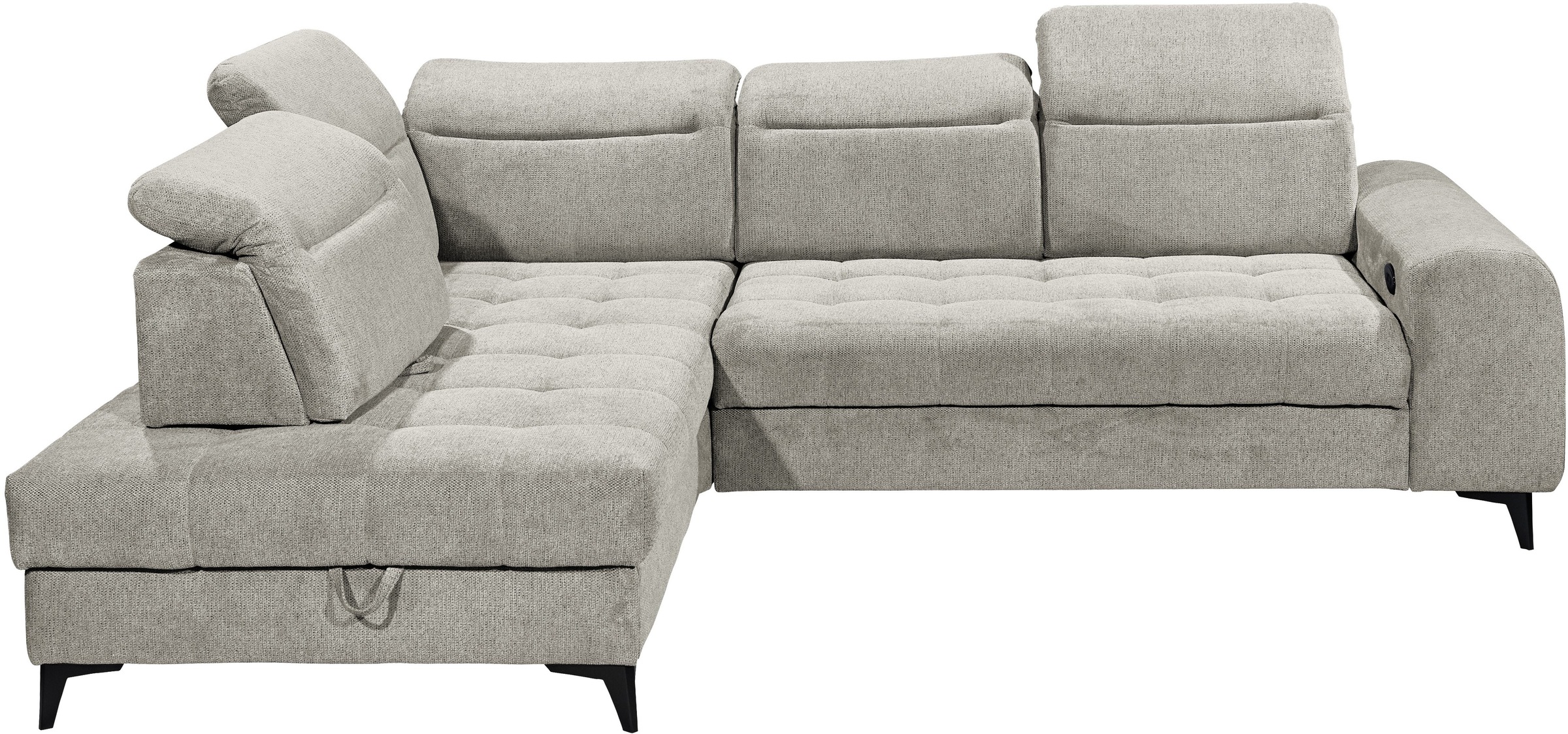 ED EXCITING DESIGN Ecksofa »Rockdale L-Form mit Bettfunktion, Bettkasten«, günstig online kaufen