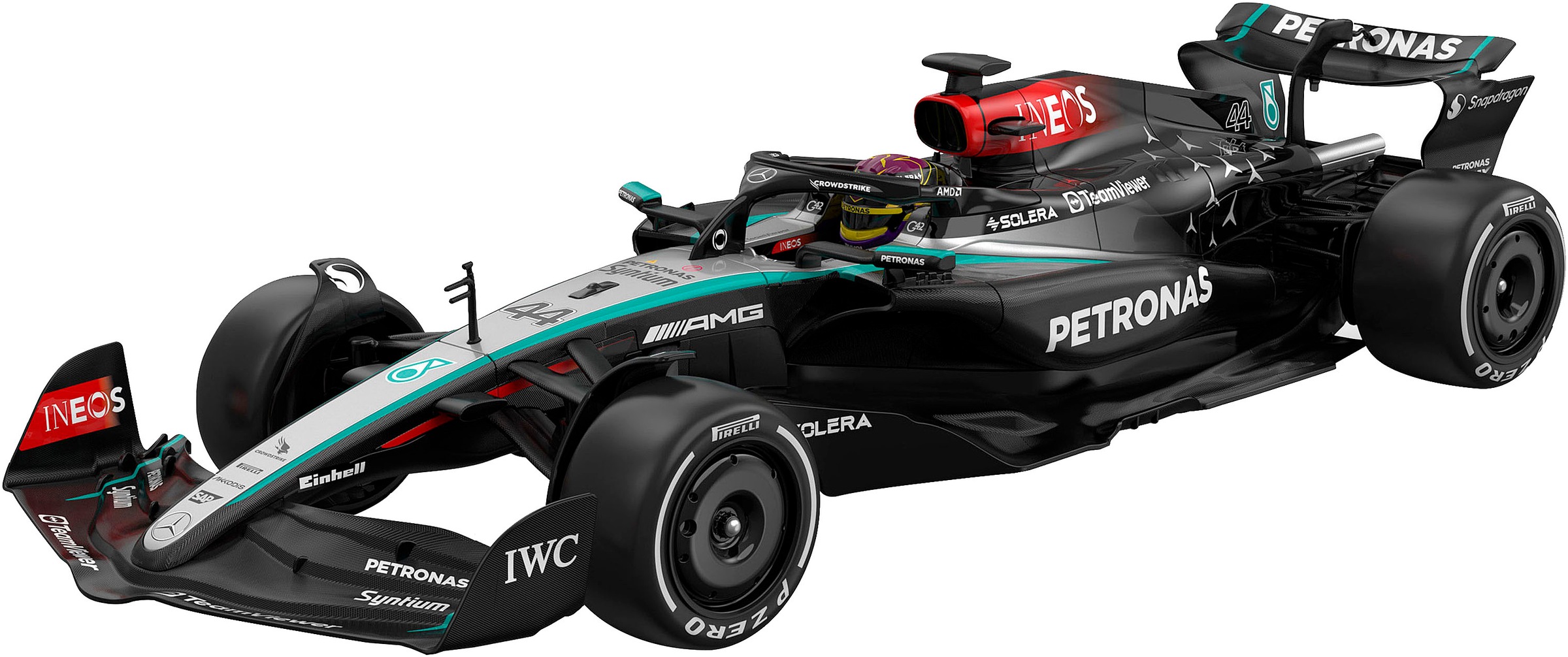 Jamara RC-Auto »Mercedes-AMG F1 W15 E Performance schwarz 2,4GHz« Maßstab 1:12