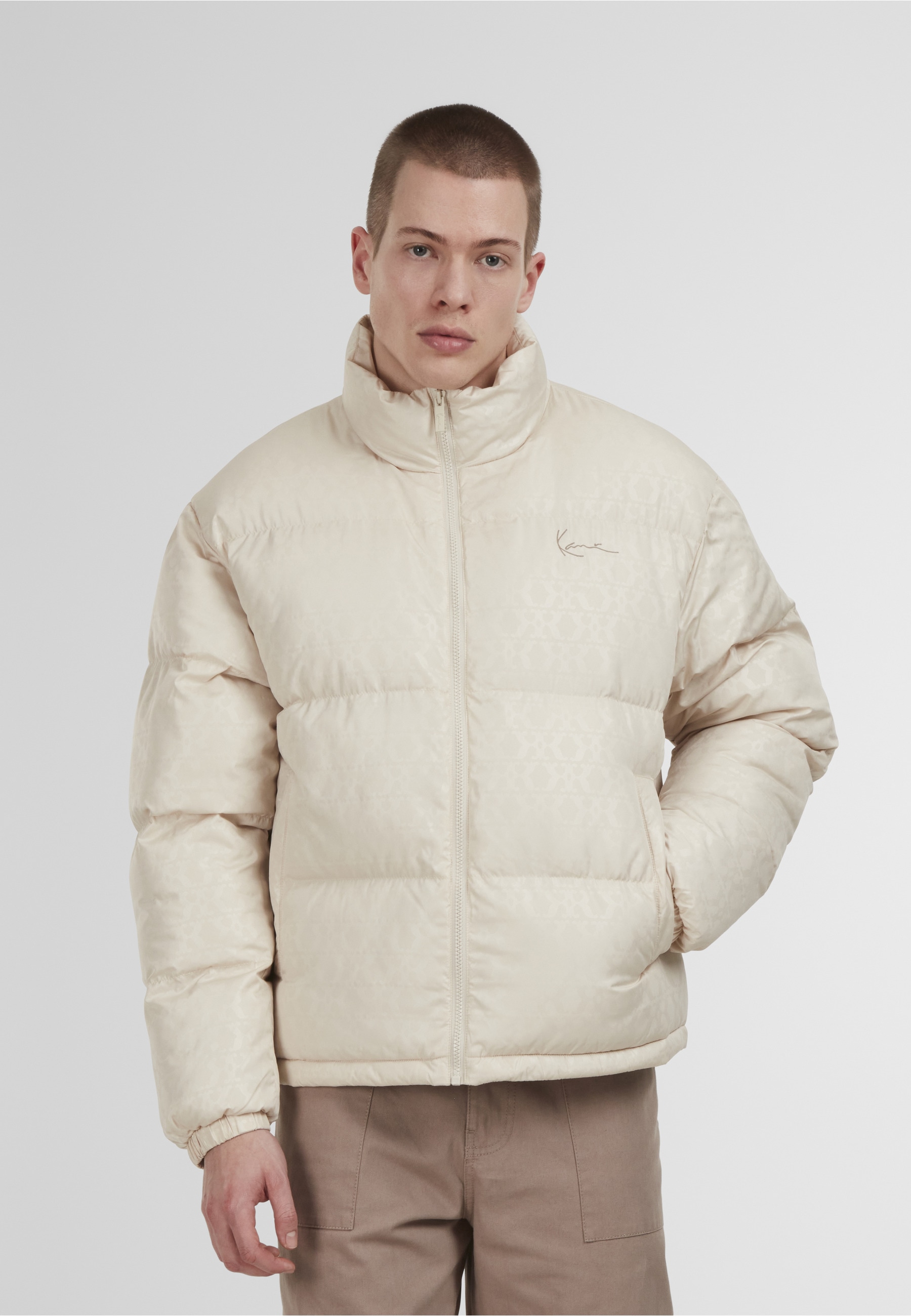 Karl Kani Winterjacke »Karl Kani Aop Signature Puffer Jacket« 1 Stk. tlg. ohne Kapuze