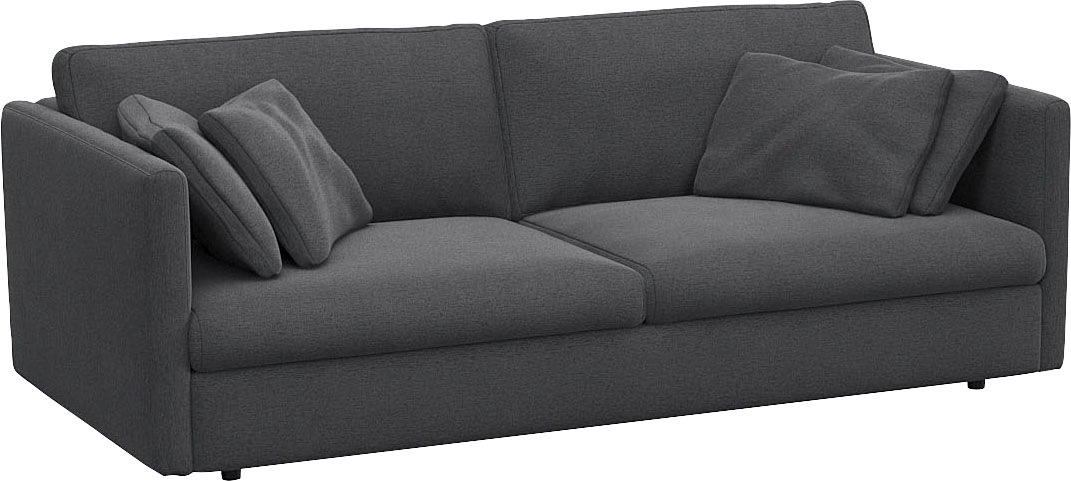 FLEXLUX 3-Sitzer »Lovane«, Weich & anschmiegsam, große Sitztiefe auf Kaltschaum, Dekokissen inkl.