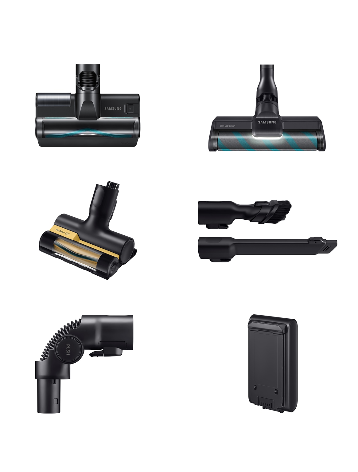 Samsung Akku-Handstaubsauger »VS70H28HFC/WD, Jet 95S CompleteClean« beutellos, 770 W, beutellos, Ersatzakku separat erhältlich