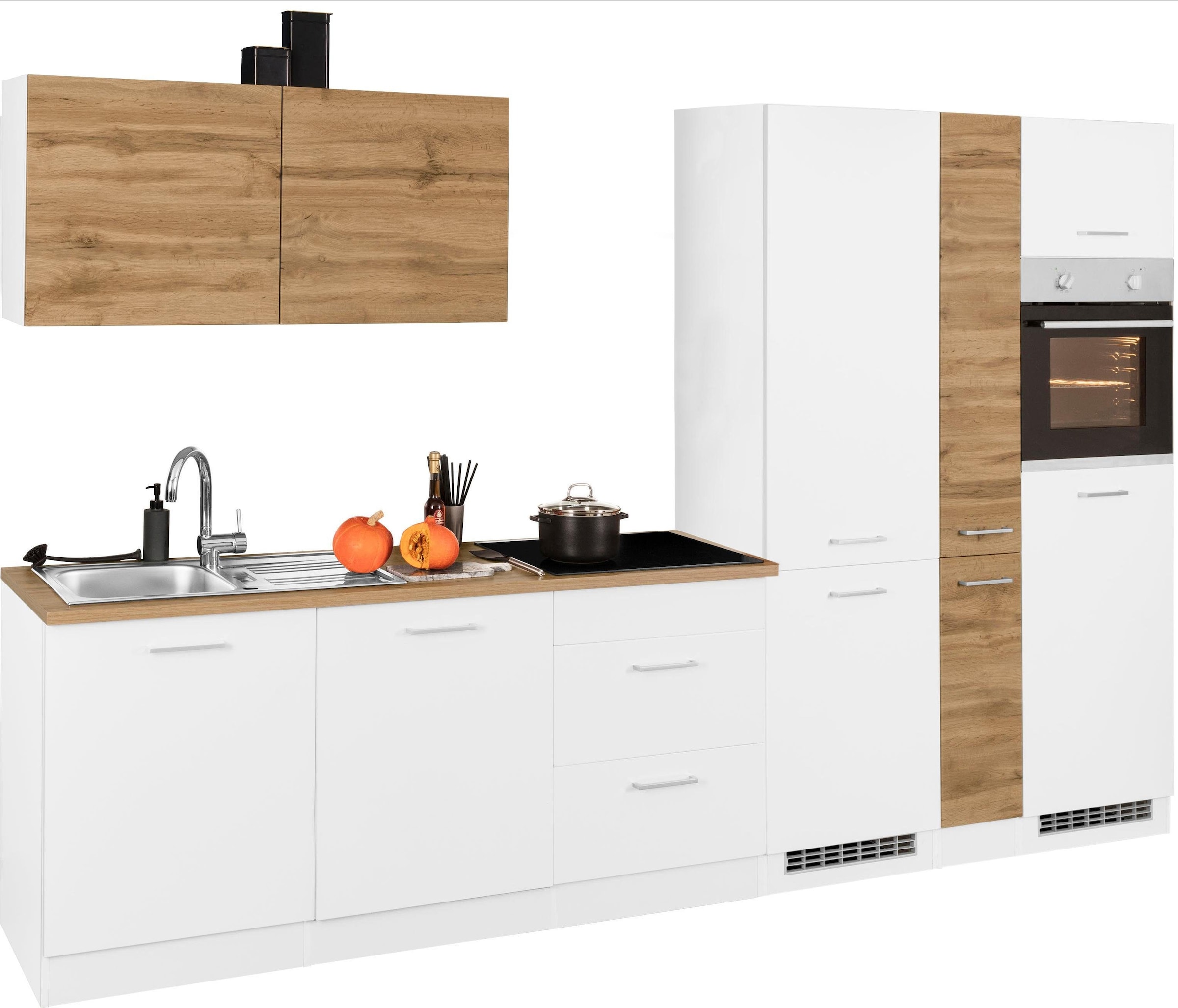 KOCHSTATION Küchenzeile "KS-Kehl", ohne E-Geräte, Breite 330 cm, für Kühl/G günstig online kaufen